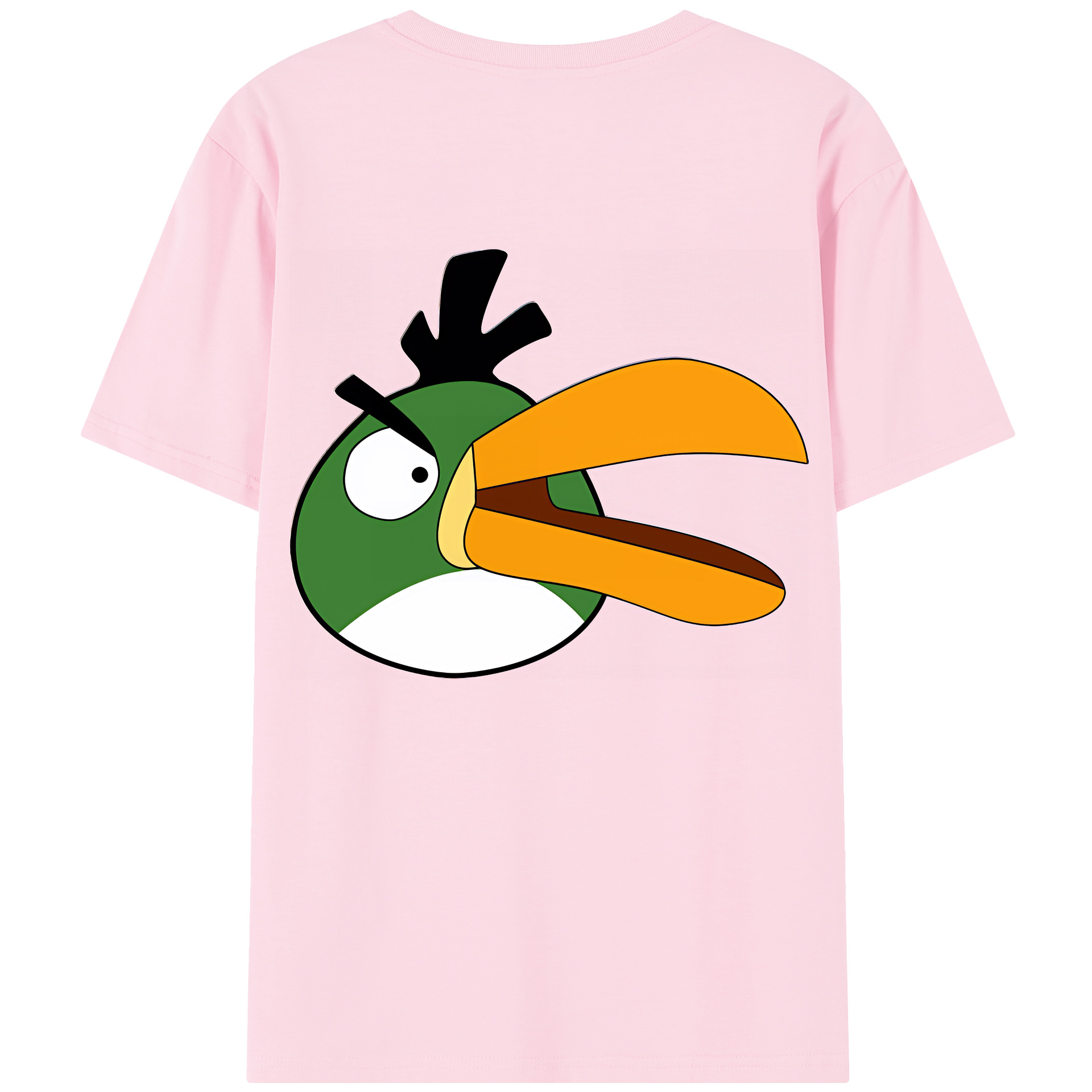 （画像用） Angry Birds アングリーバード 綿100％半袖Tシャツ（背面プリント）