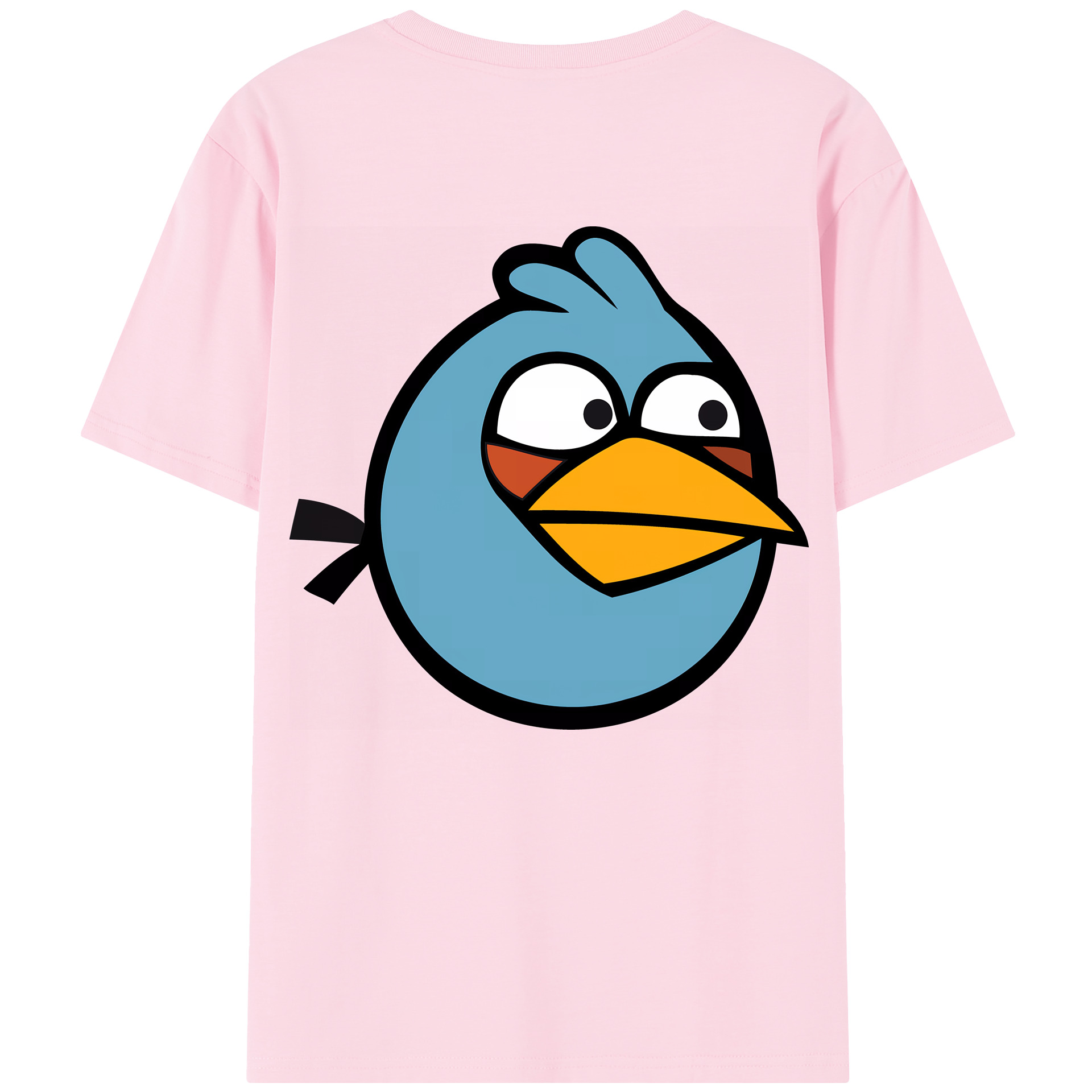 （画像用） Angry Birds アングリーバード 綿100％半袖Tシャツ（背面プリント）