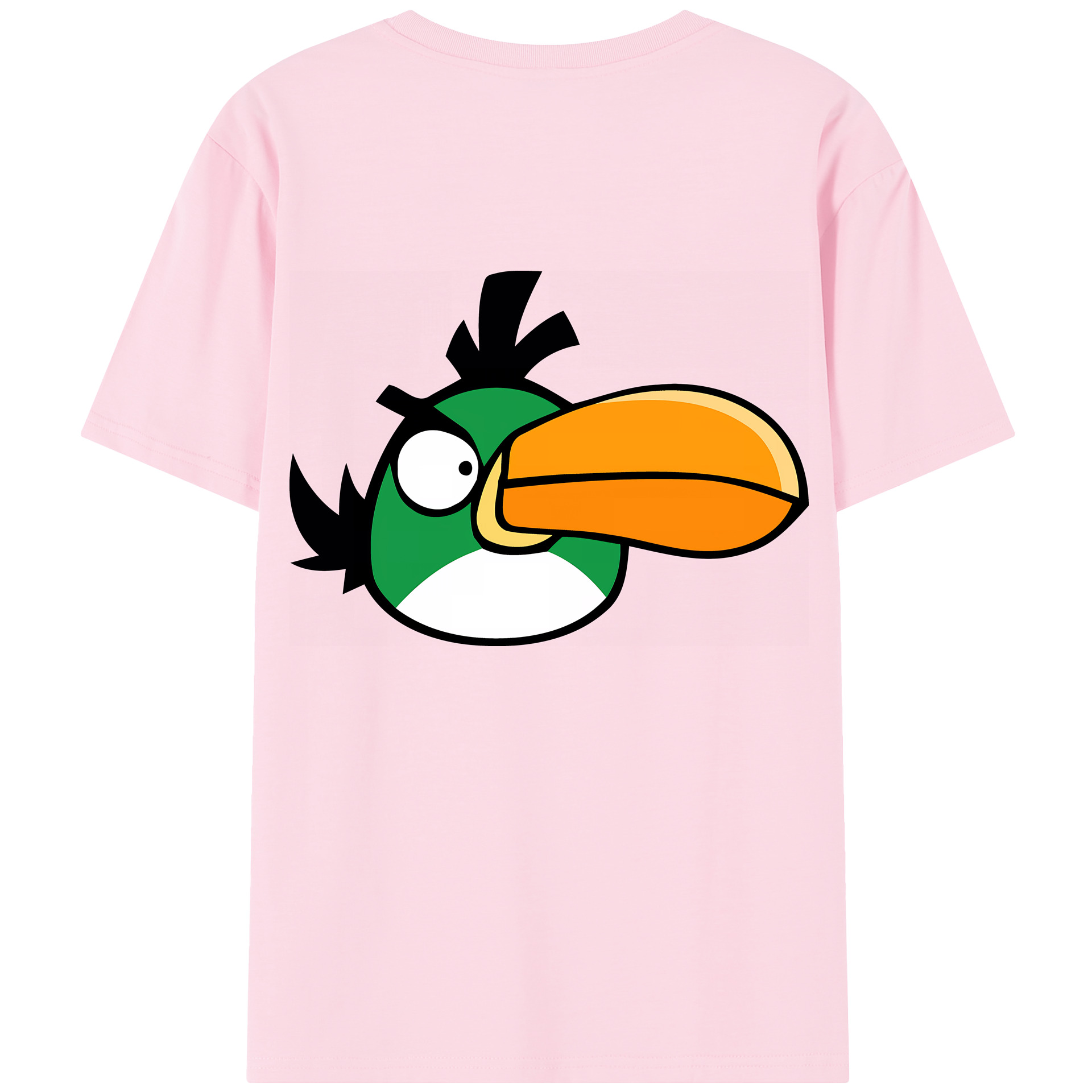 （画像用） Angry Birds アングリーバード 綿100％半袖Tシャツ（背面プリント）