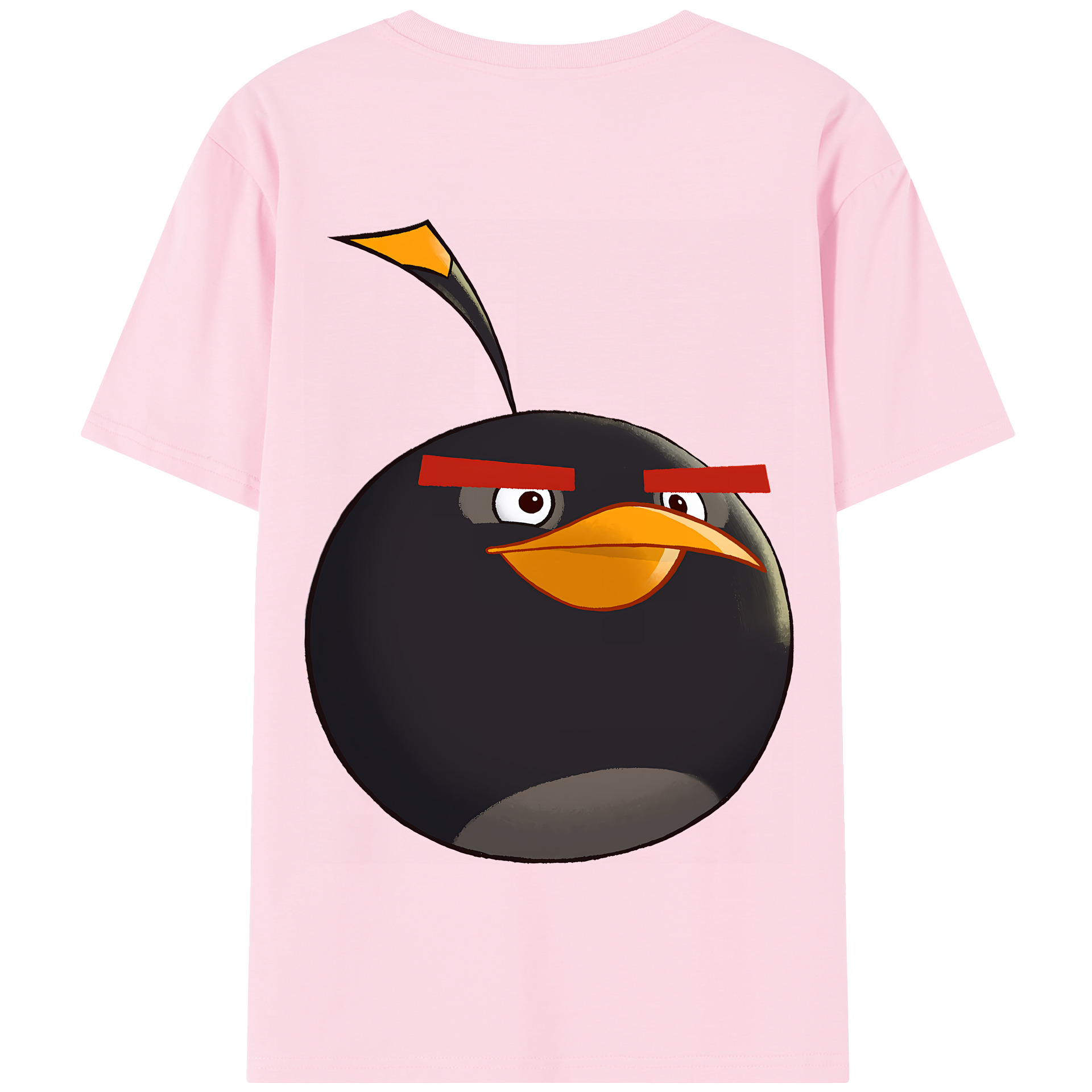 （画像用） Angry Birds アングリーバード 綿100％半袖Tシャツ（背面プリント）