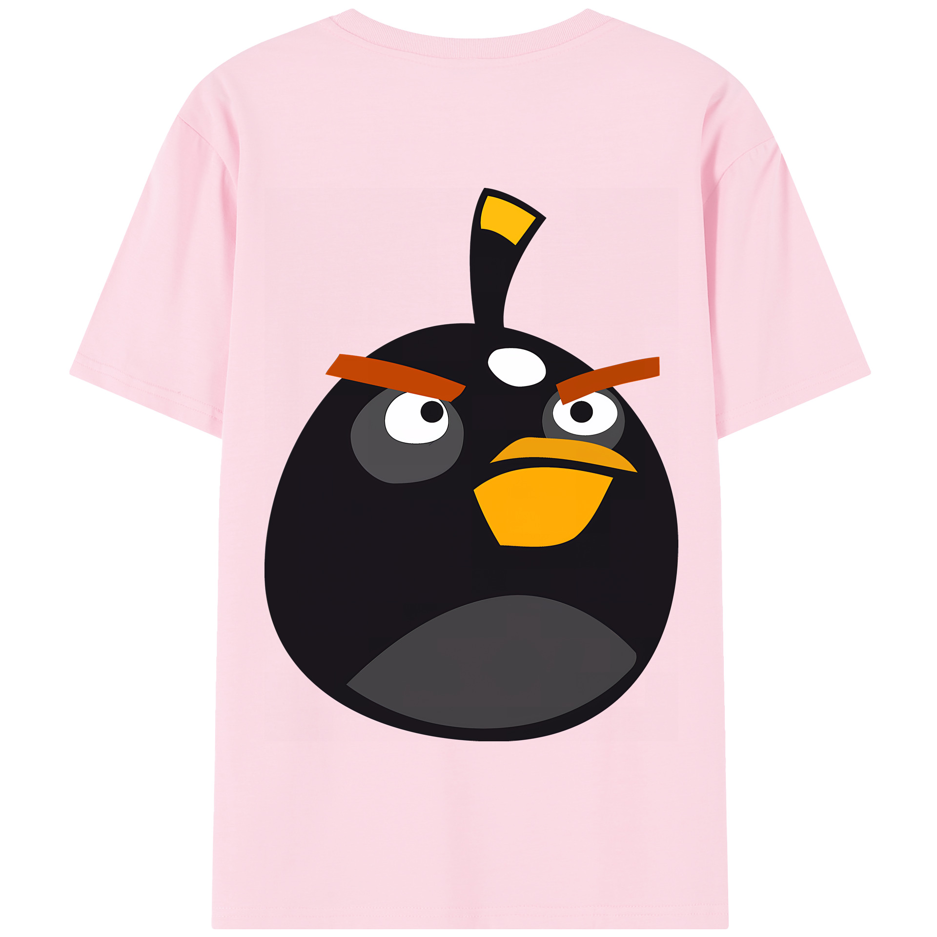 （画像用） Angry Birds アングリーバード 綿100％半袖Tシャツ（背面プリント）