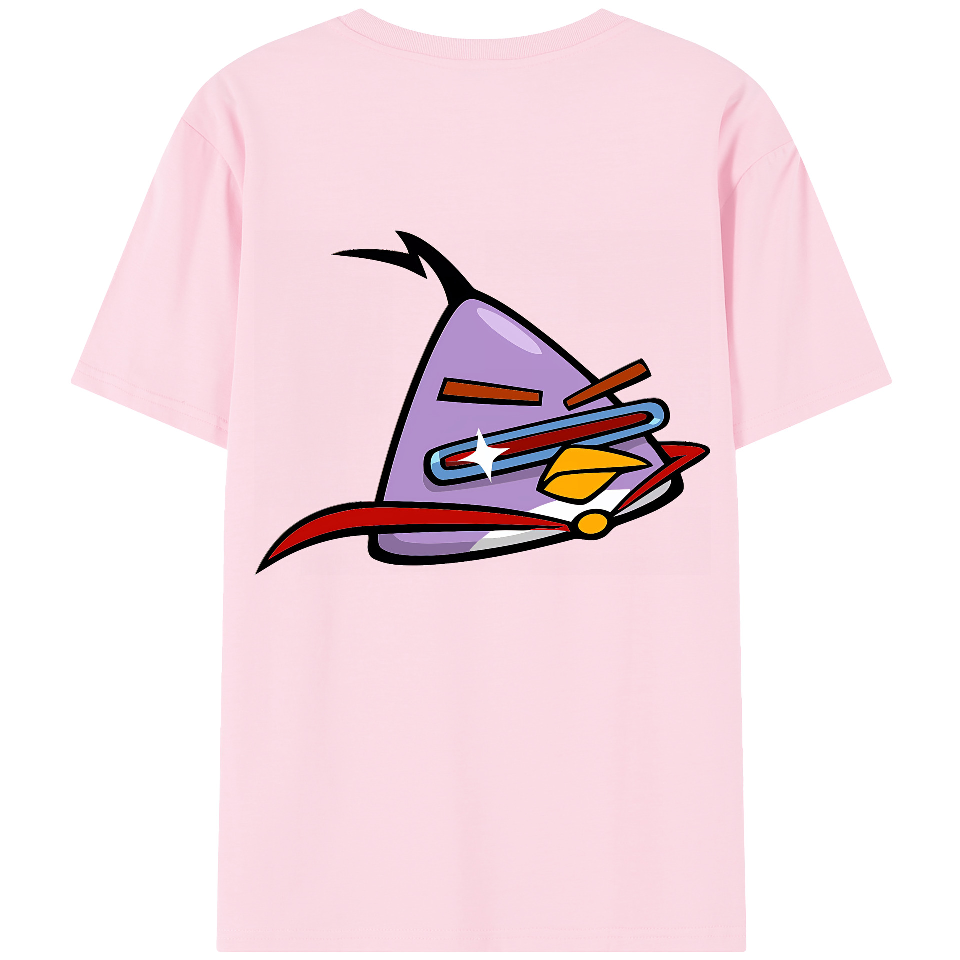 （画像用） Angry Birds アングリーバード 綿100％半袖Tシャツ（背面プリント）