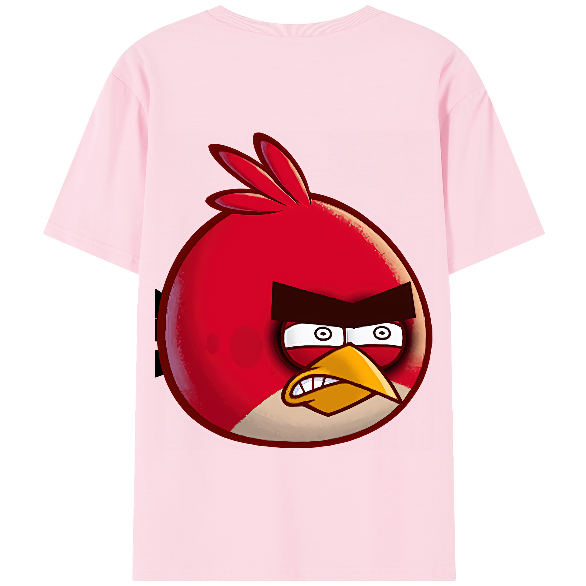（画像用） Angry Birds アングリーバード 綿100％半袖Tシャツ（背面プリント）