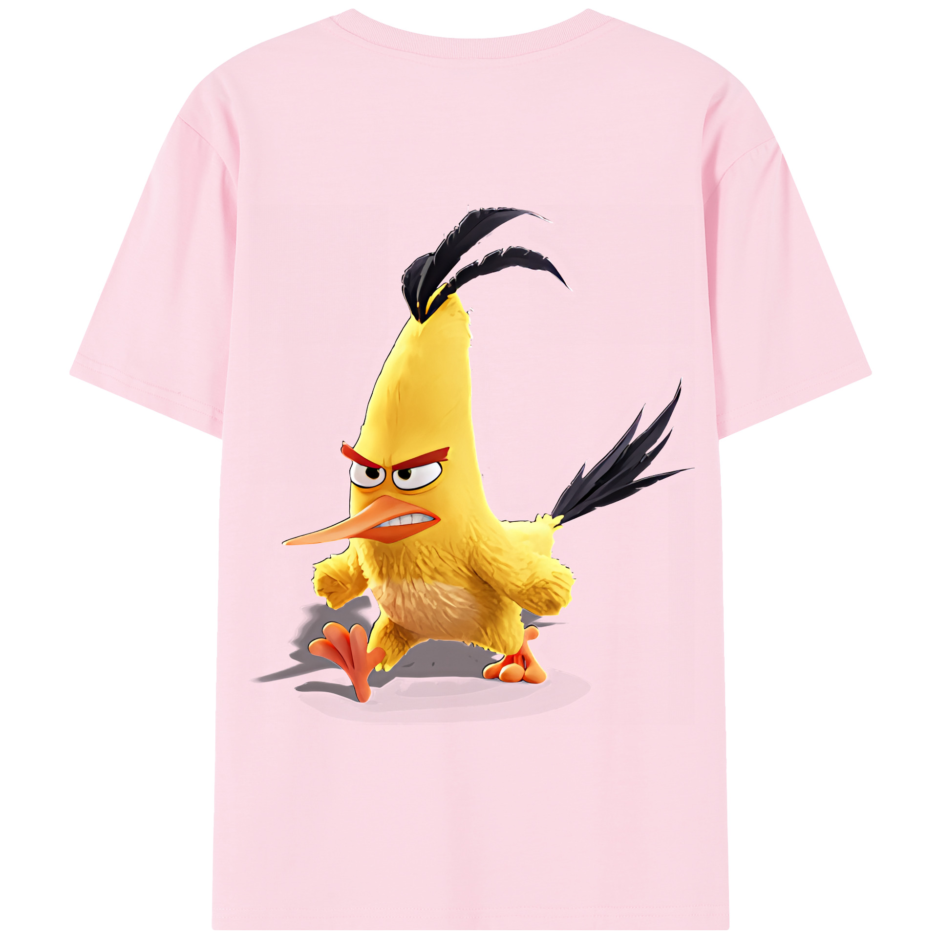 （画像用） Angry Birds アングリーバード 綿100％半袖Tシャツ（背面プリント）