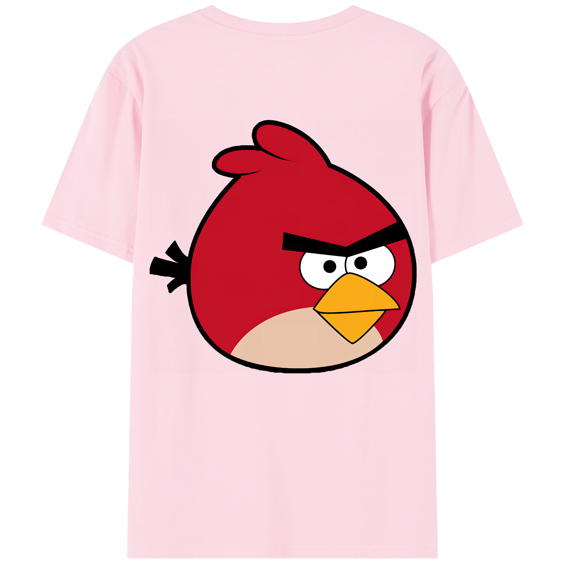 （画像用） Angry Birds アングリーバード 綿100％半袖Tシャツ（背面プリント）