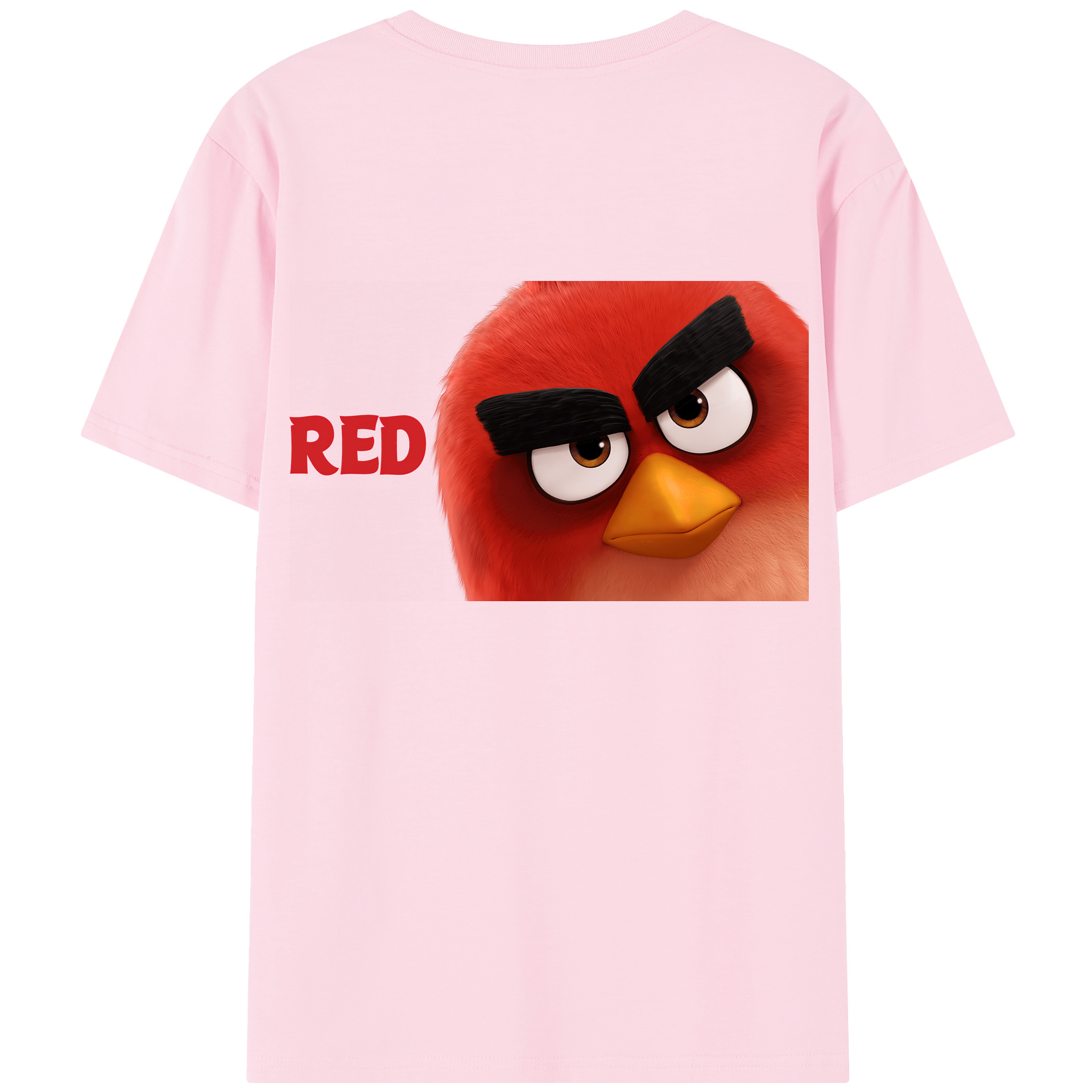 （画像用） Angry Birds アングリーバード 綿100％半袖Tシャツ（背面プリント）