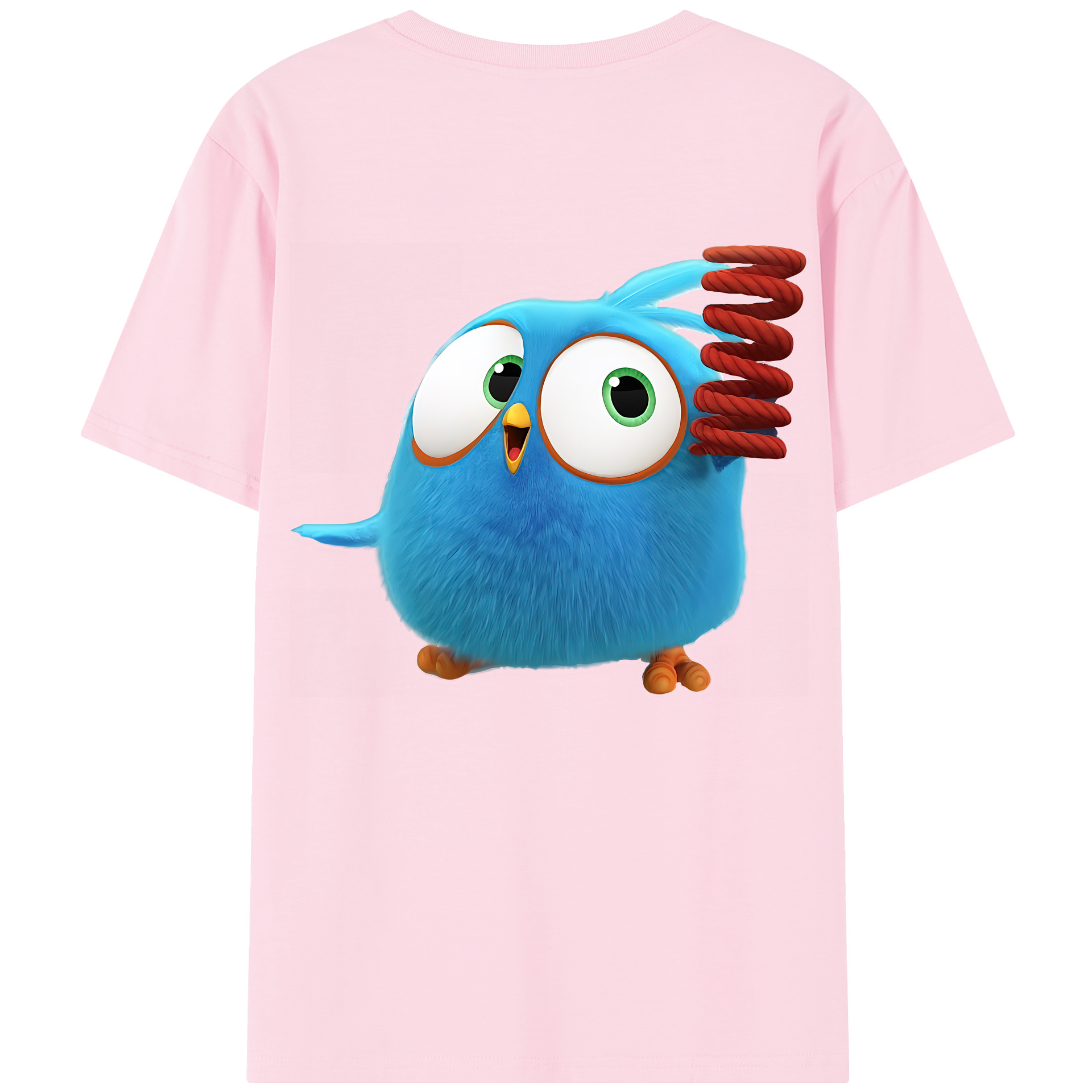 （画像用） Angry Birds アングリーバード 綿100％半袖Tシャツ（背面プリント）