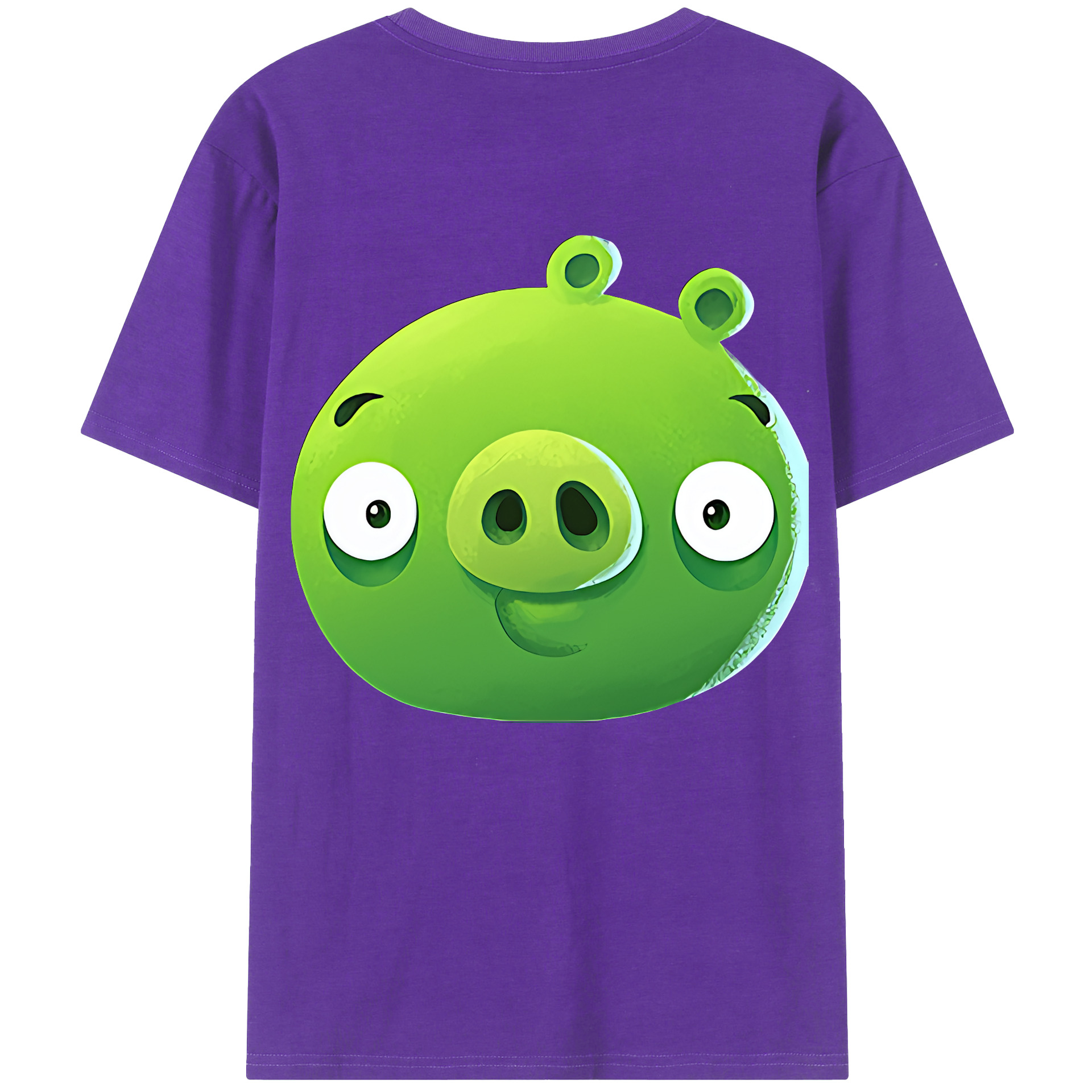 （画像用） Angry Birds アングリーバード 綿100％半袖Tシャツ（背面プリント）