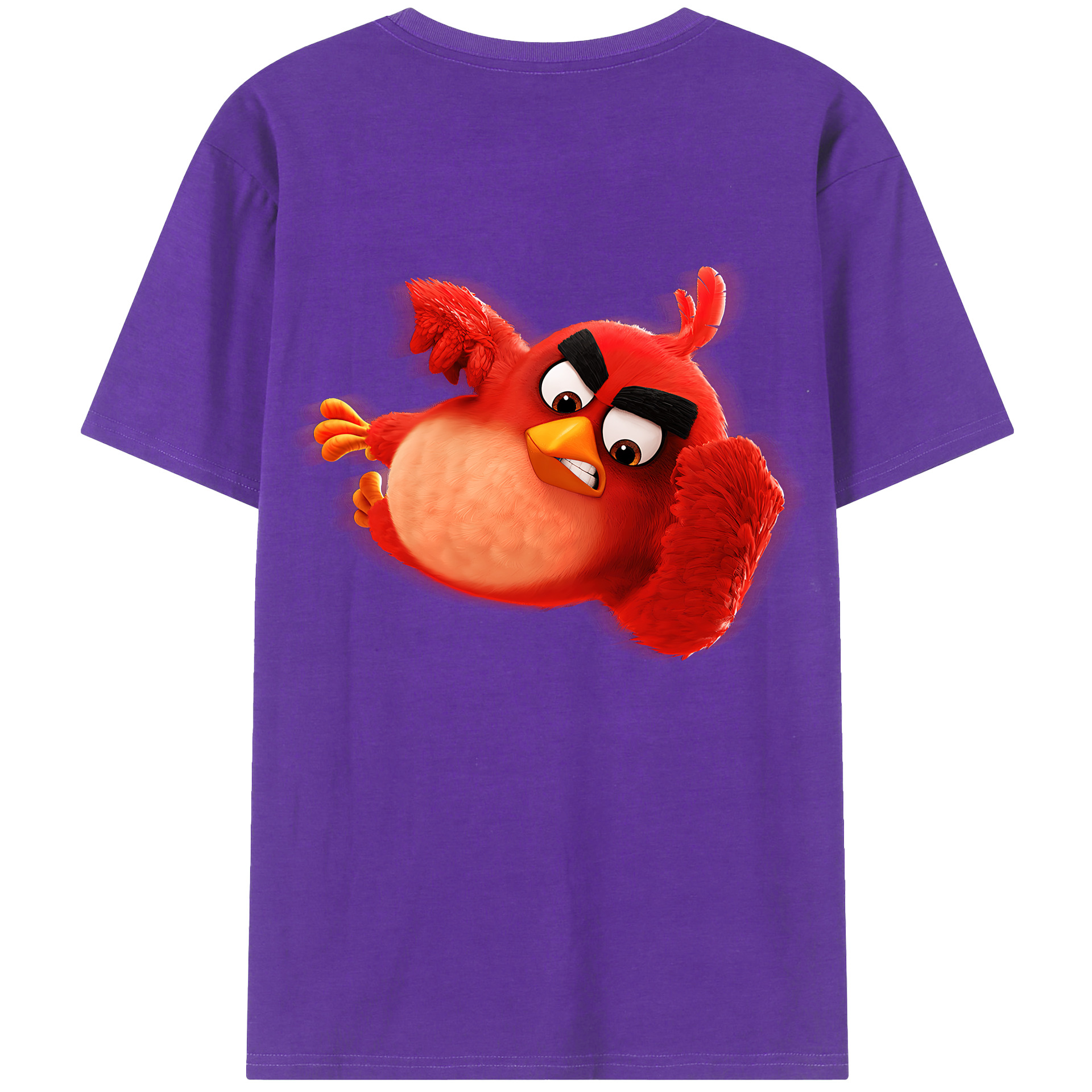（画像用） Angry Birds アングリーバード 綿100％半袖Tシャツ（背面プリント）