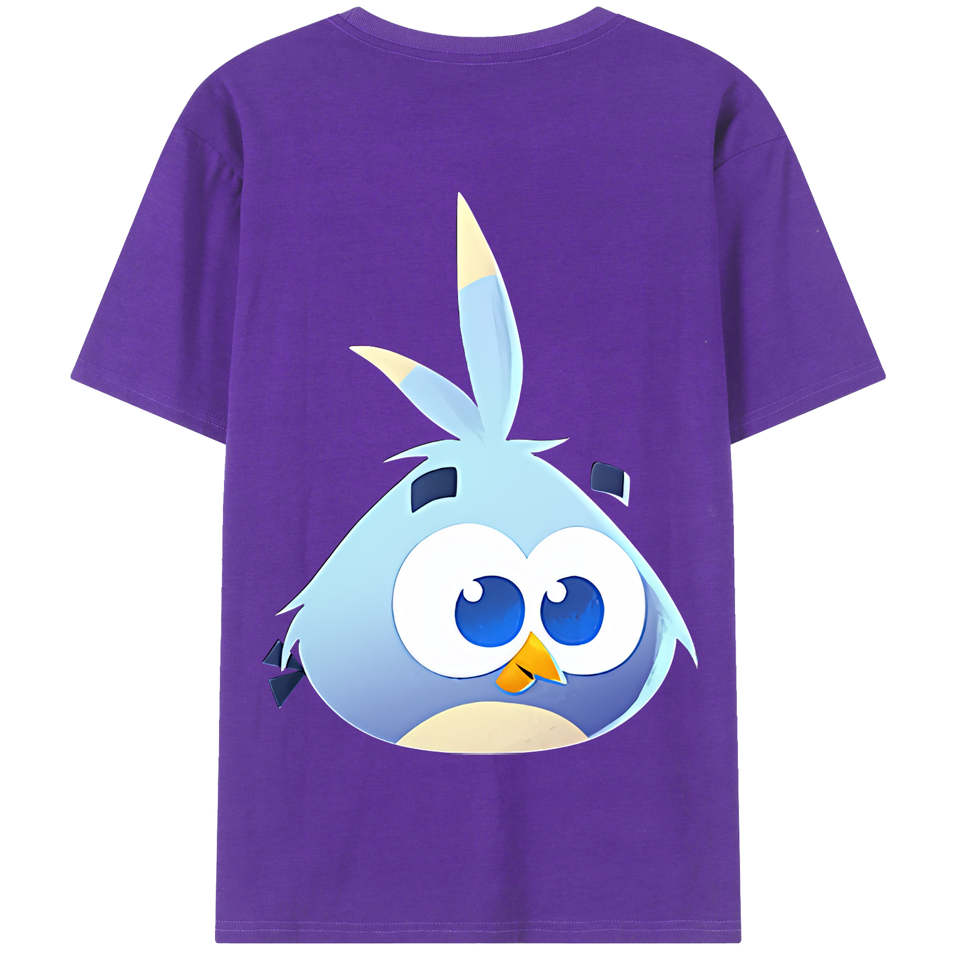 （画像用） Angry Birds アングリーバード 綿100％半袖Tシャツ（背面プリント）