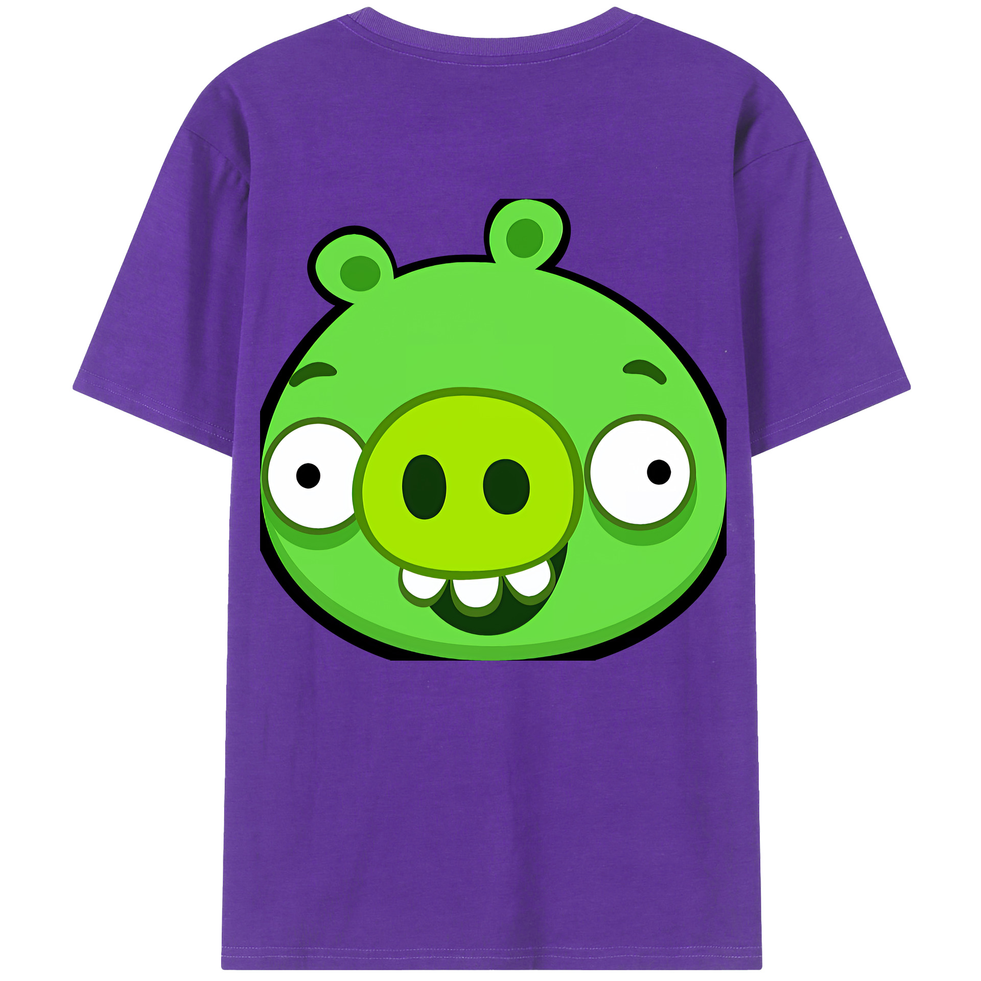 （画像用） Angry Birds アングリーバード 綿100％半袖Tシャツ（背面プリント）