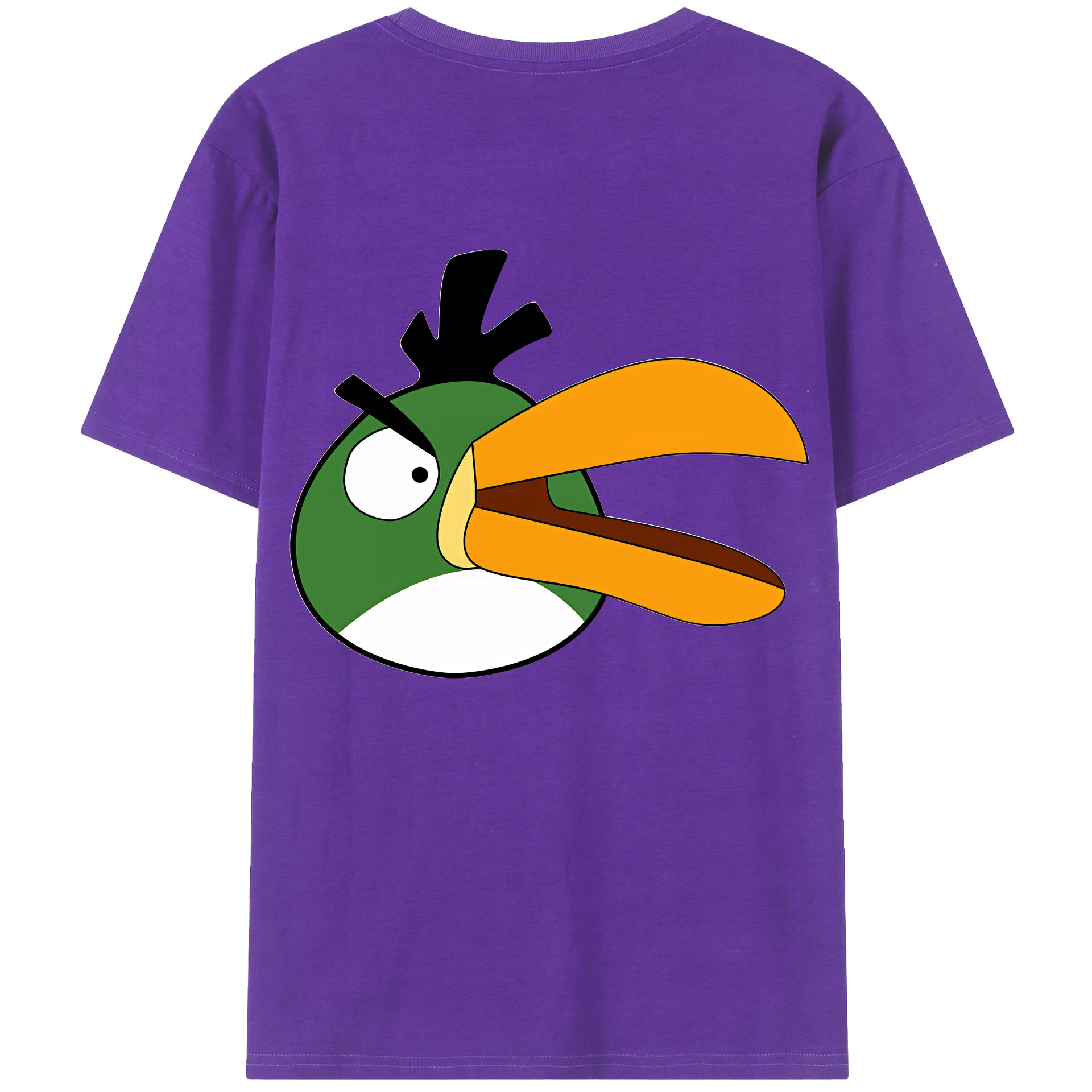 （画像用） Angry Birds アングリーバード 綿100％半袖Tシャツ（背面プリント）