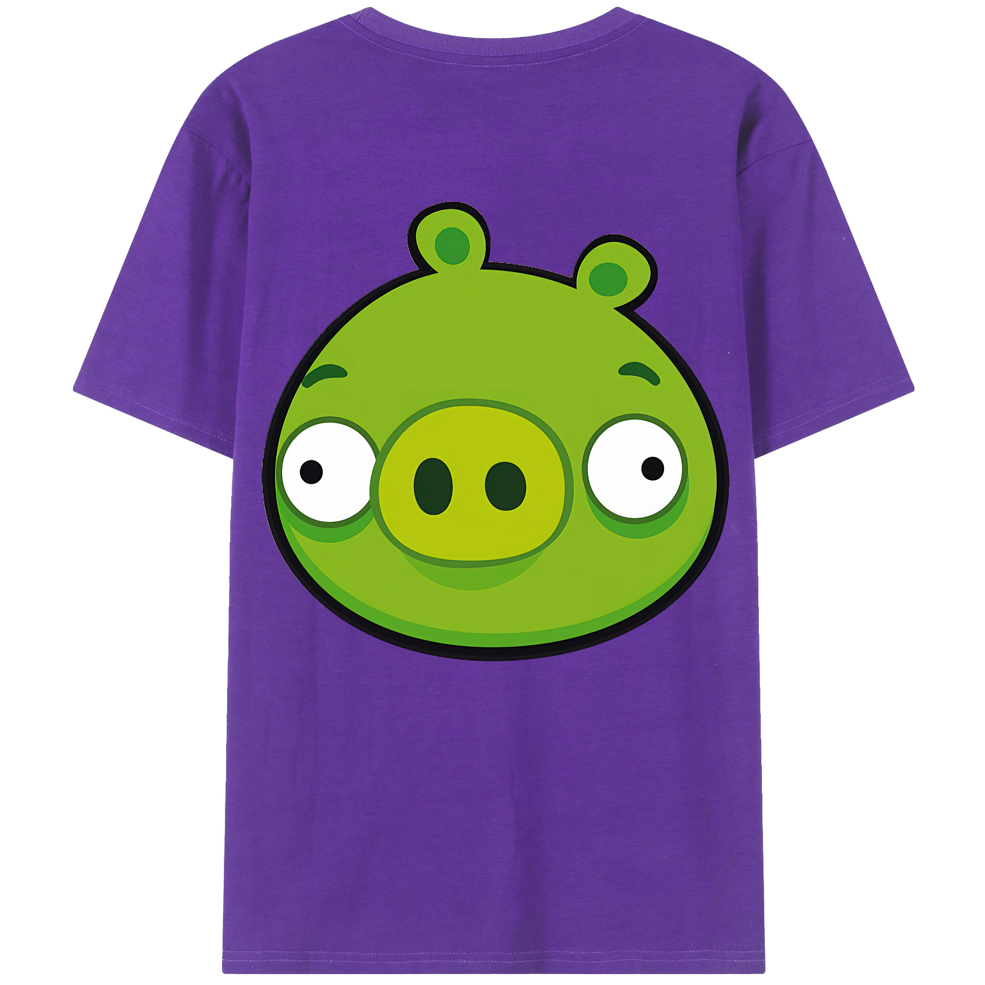 （画像用） Angry Birds アングリーバード 綿100％半袖Tシャツ（背面プリント）