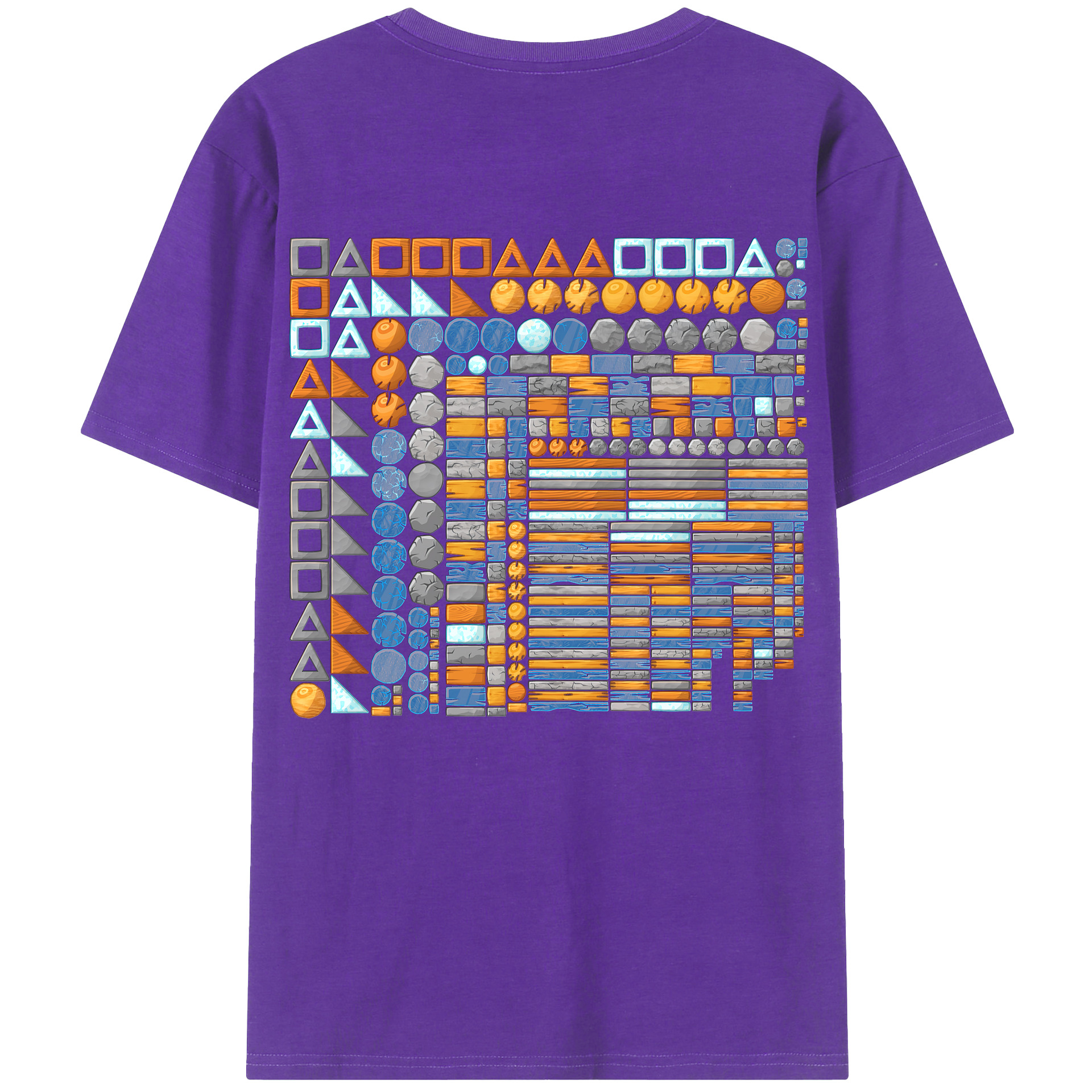（画像用） Angry Birds アングリーバード 綿100％半袖Tシャツ（背面プリント）