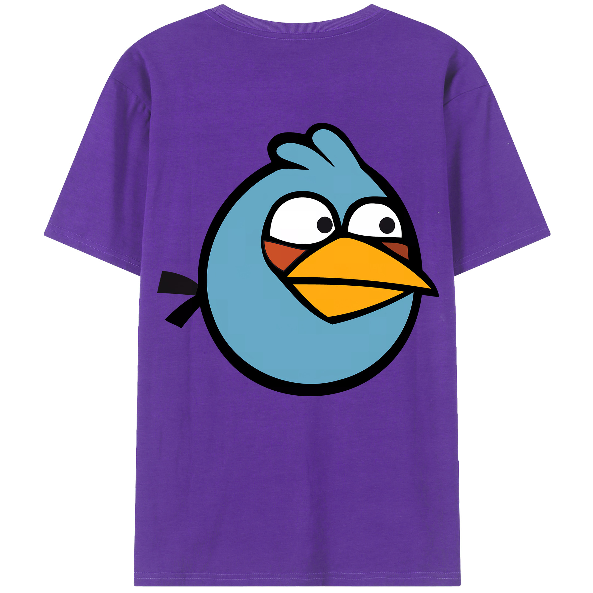 （画像用） Angry Birds アングリーバード 綿100％半袖Tシャツ（背面プリント）