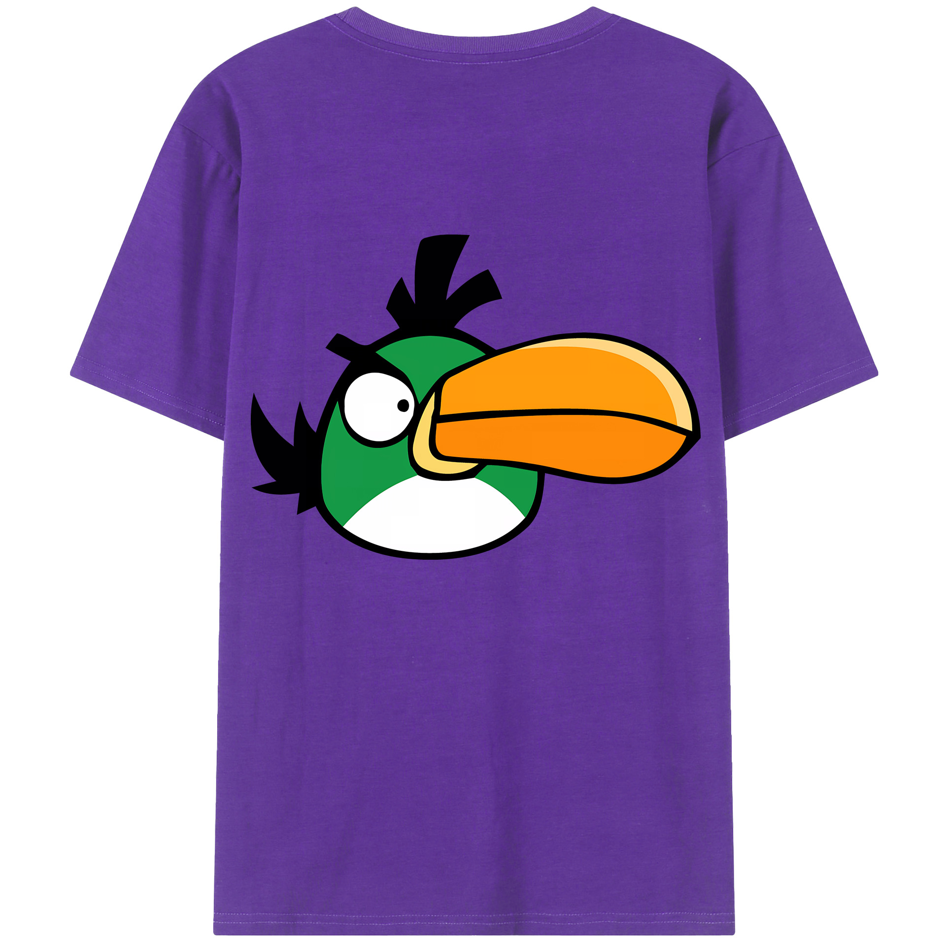 （画像用） Angry Birds アングリーバード 綿100％半袖Tシャツ（背面プリント）