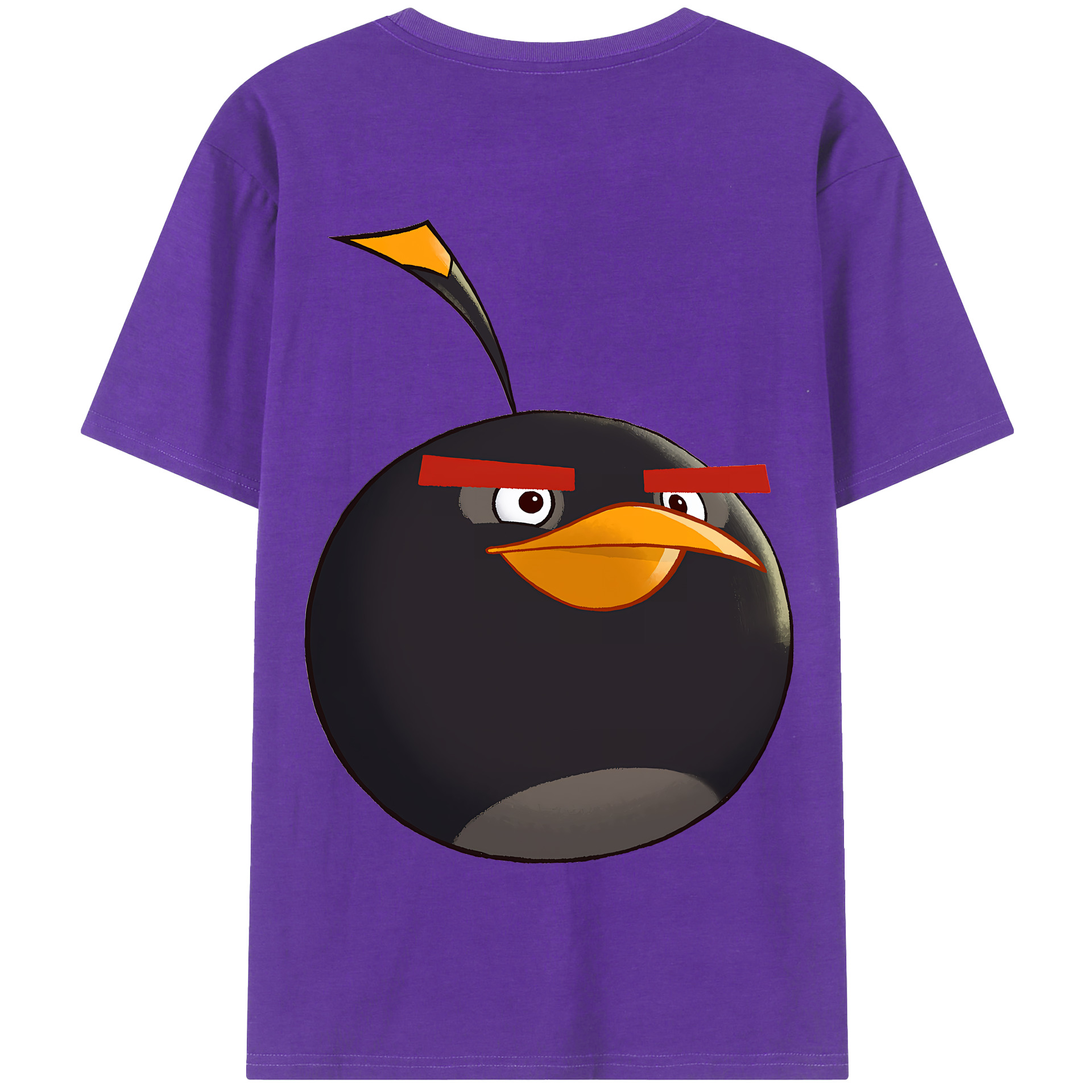 （画像用） Angry Birds アングリーバード 綿100％半袖Tシャツ（背面プリント）