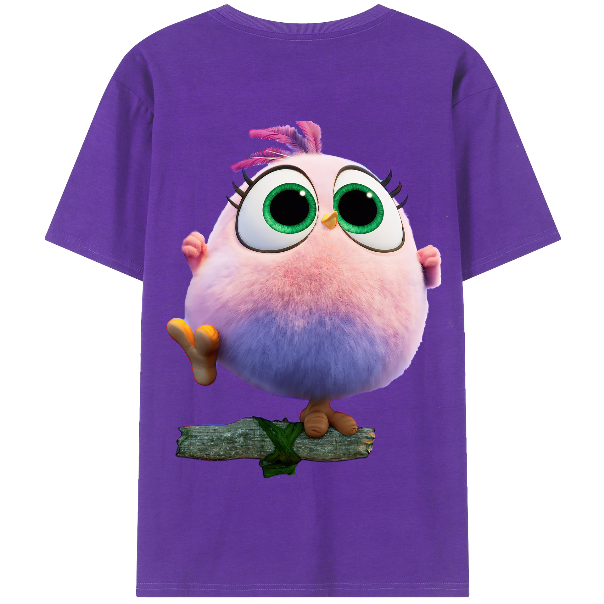 （画像用） Angry Birds アングリーバード 綿100％半袖Tシャツ（背面プリント）