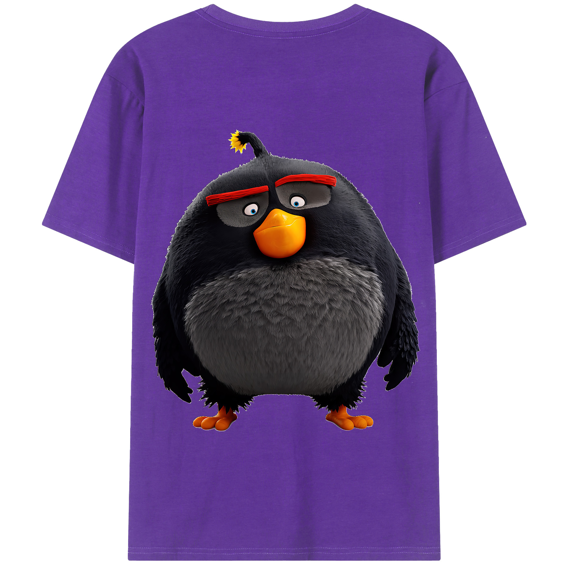 （画像用） Angry Birds アングリーバード 綿100％半袖Tシャツ（背面プリント）