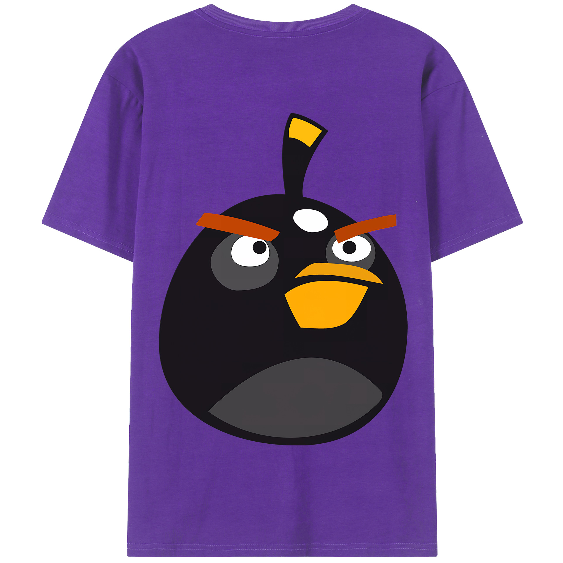 （画像用） Angry Birds アングリーバード 綿100％半袖Tシャツ（背面プリント）