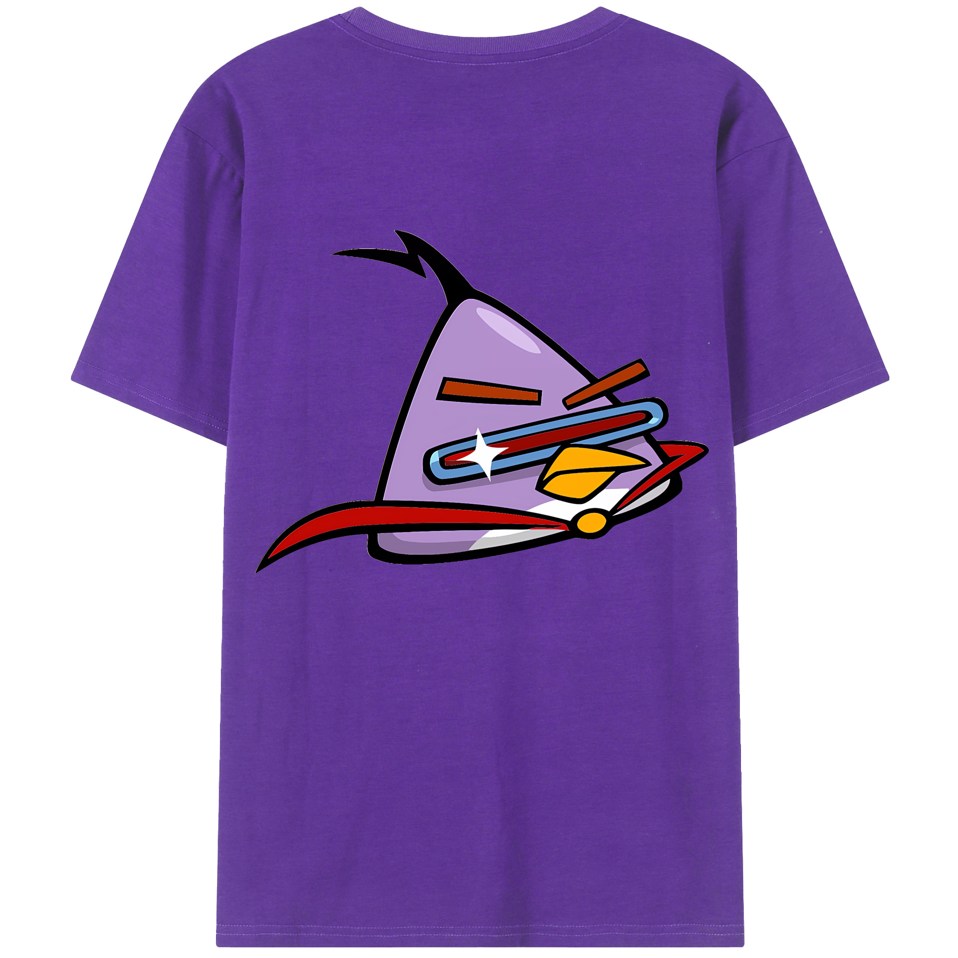 （画像用） Angry Birds アングリーバード 綿100％半袖Tシャツ（背面プリント）