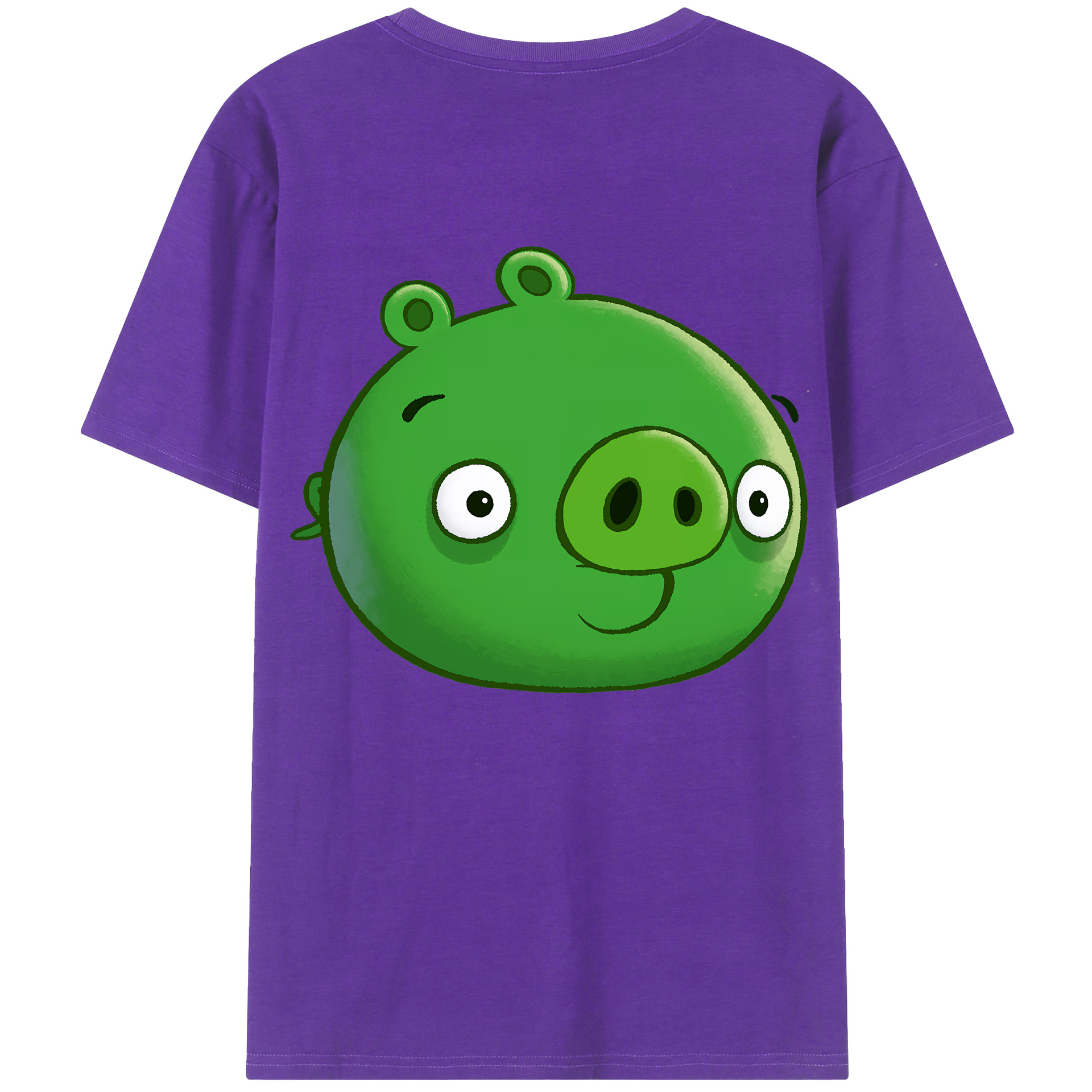 （画像用） Angry Birds アングリーバード 綿100％半袖Tシャツ（背面プリント）