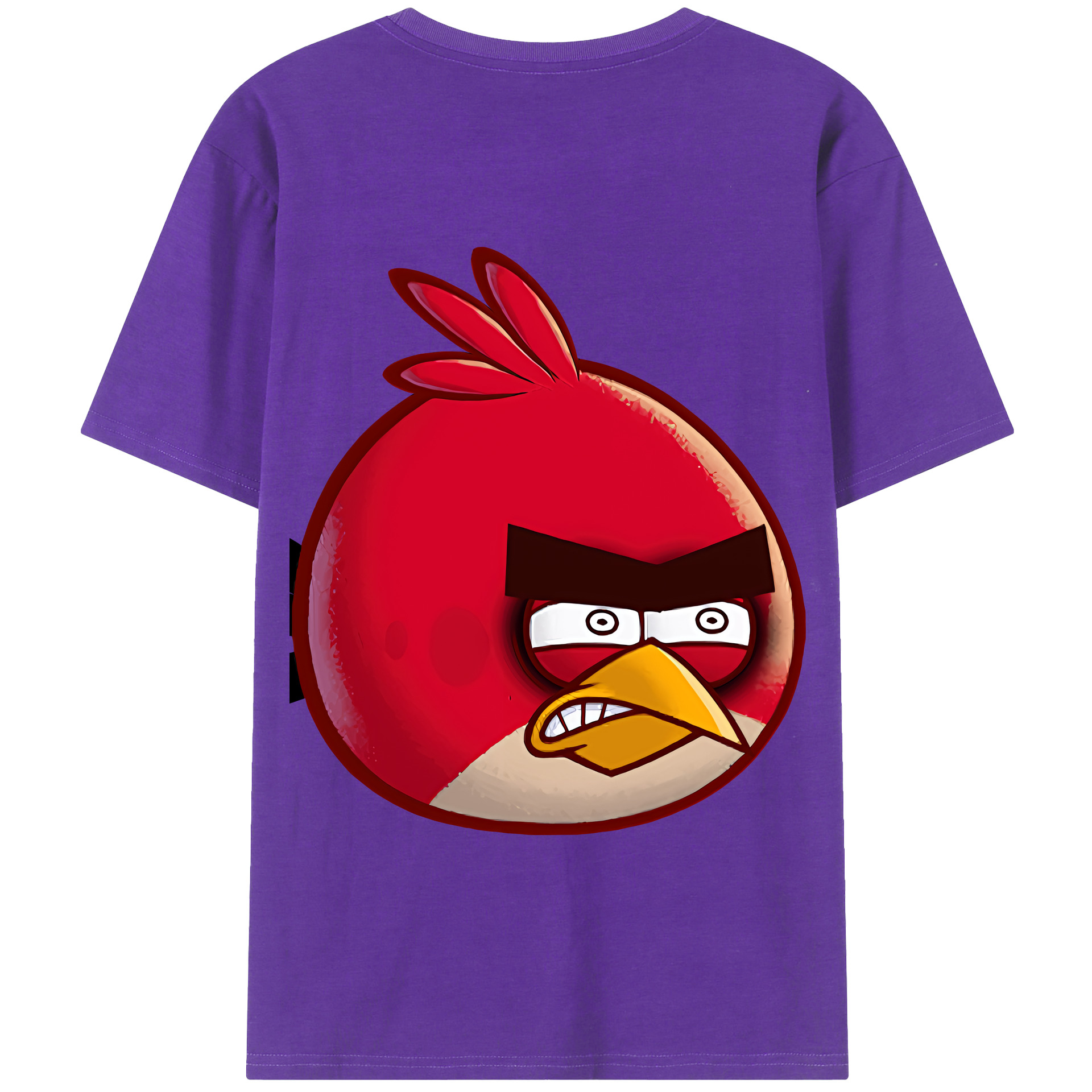 （画像用） Angry Birds アングリーバード 綿100％半袖Tシャツ（背面プリント）