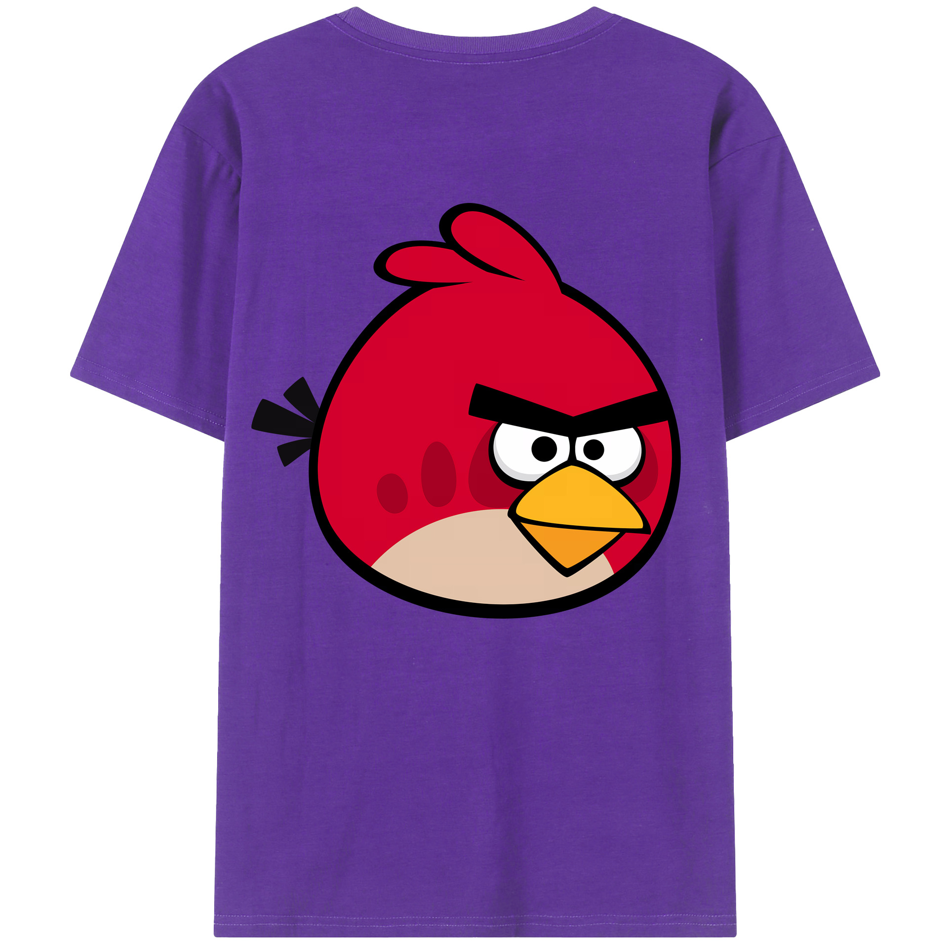 （画像用） Angry Birds アングリーバード 綿100％半袖Tシャツ（背面プリント）
