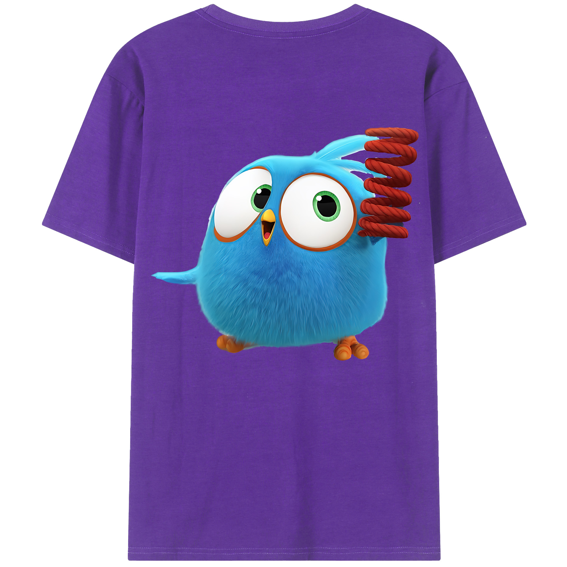 （画像用） Angry Birds アングリーバード 綿100％半袖Tシャツ（背面プリント）