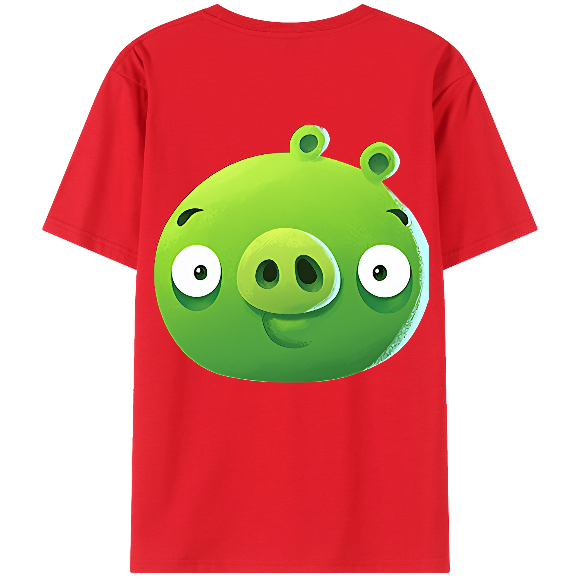 （画像用） Angry Birds アングリーバード 綿100％半袖Tシャツ（背面プリント）