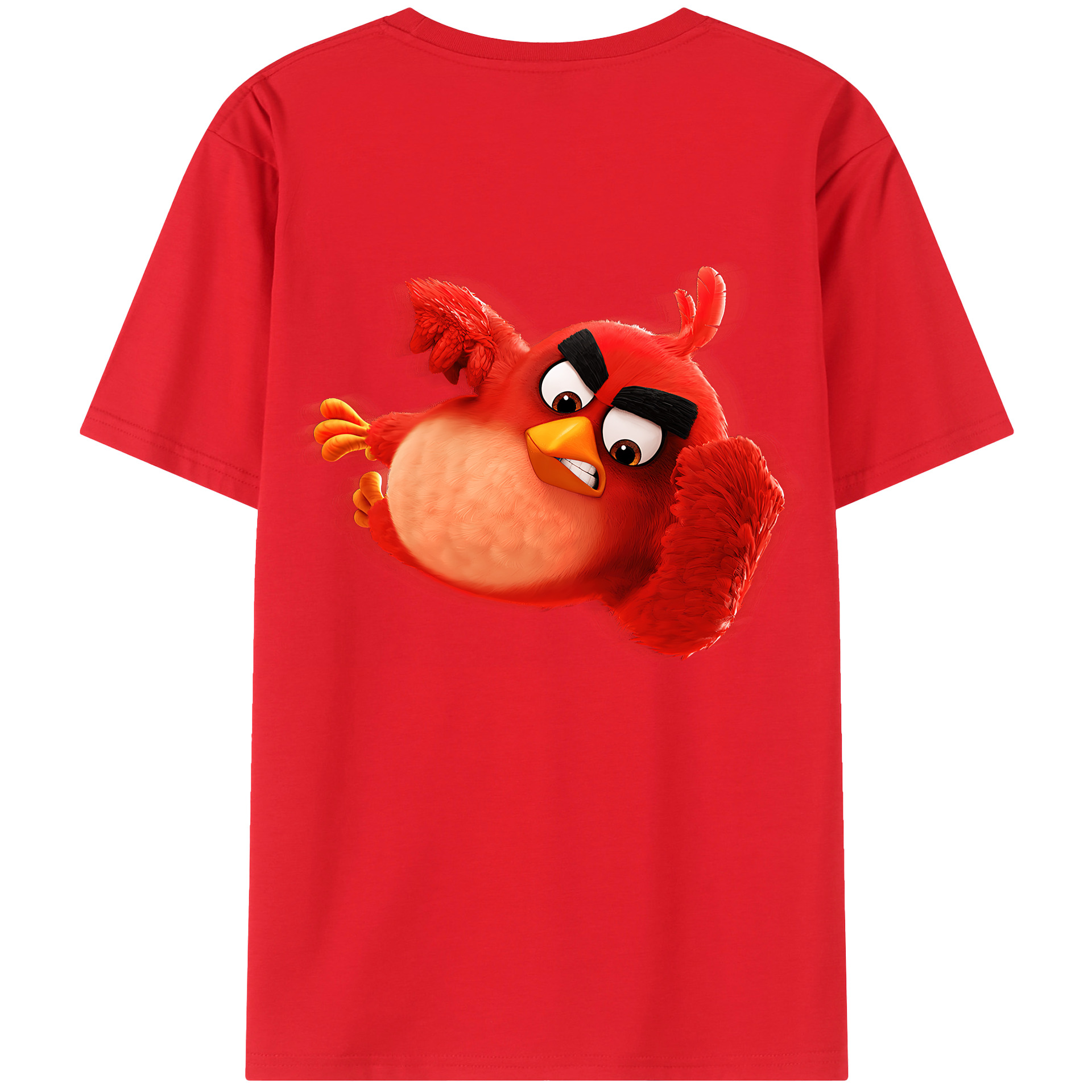 （画像用） Angry Birds アングリーバード 綿100％半袖Tシャツ（背面プリント）