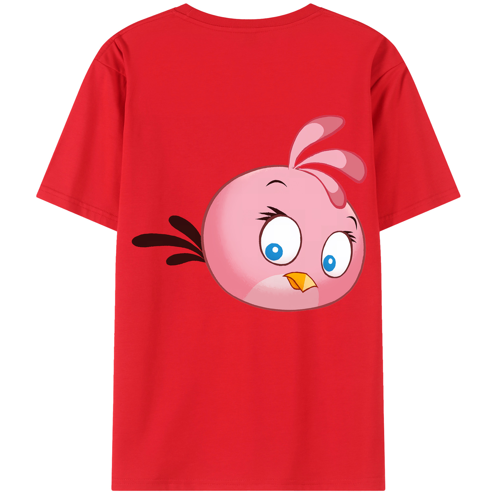 （画像用） Angry Birds アングリーバード 綿100％半袖Tシャツ（背面プリント）