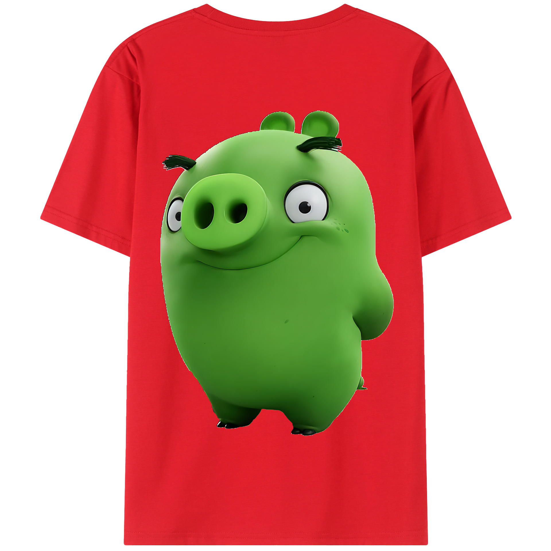 （画像用） Angry Birds アングリーバード 綿100％半袖Tシャツ（背面プリント）