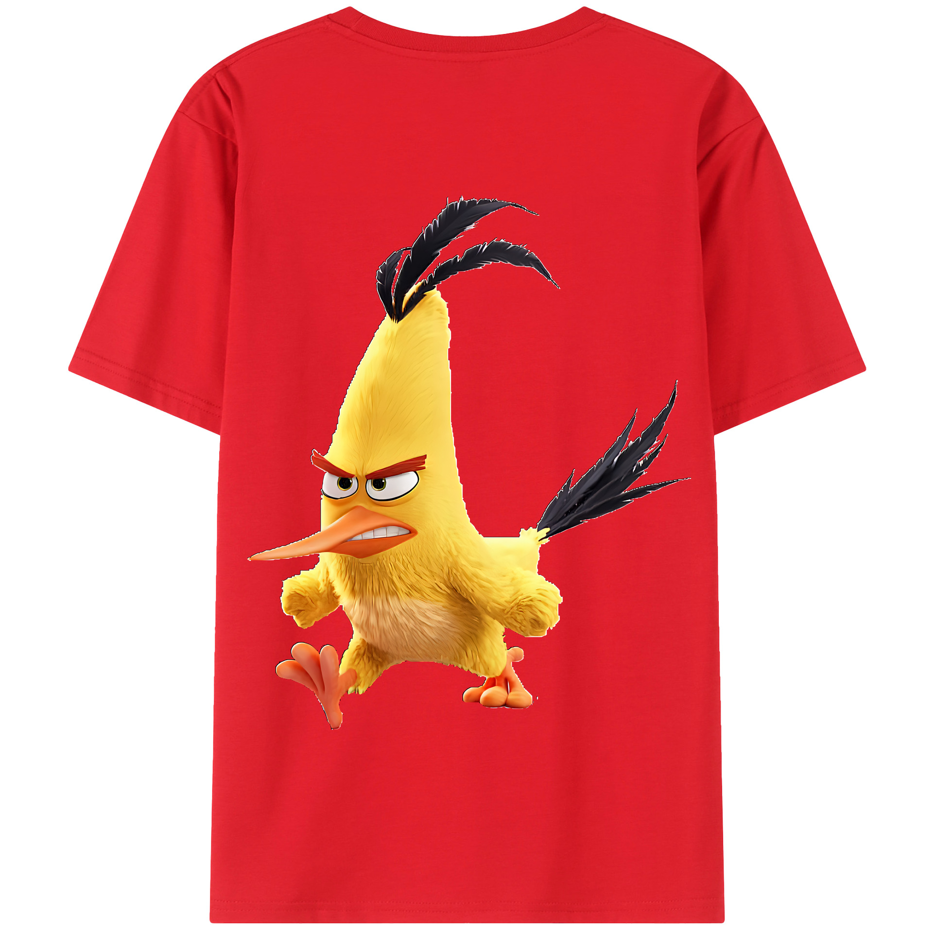 （画像用） Angry Birds アングリーバード 綿100％半袖Tシャツ（背面プリント）