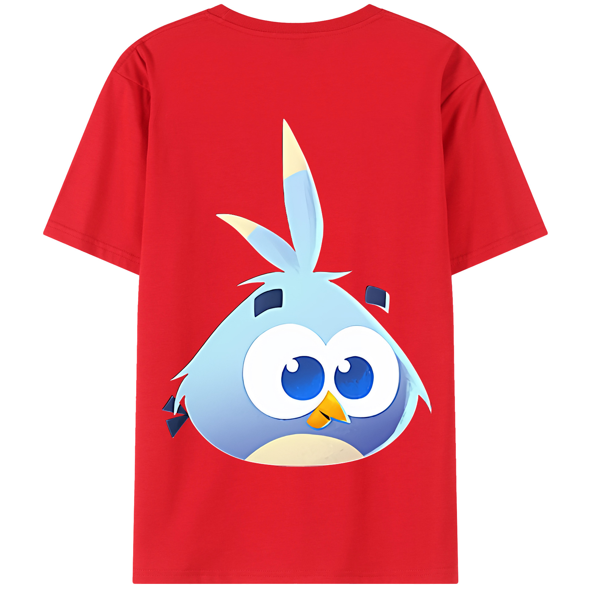 （画像用） Angry Birds アングリーバード 綿100％半袖Tシャツ（背面プリント）