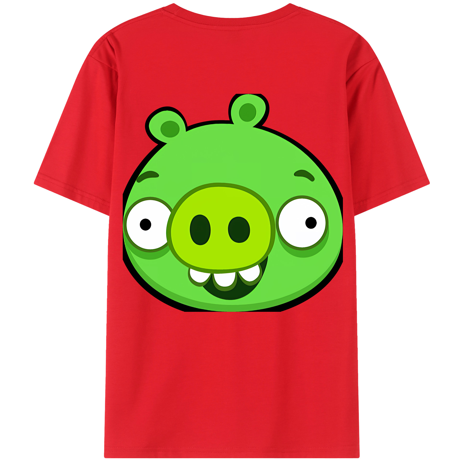 （画像用） Angry Birds アングリーバード 綿100％半袖Tシャツ（背面プリント）