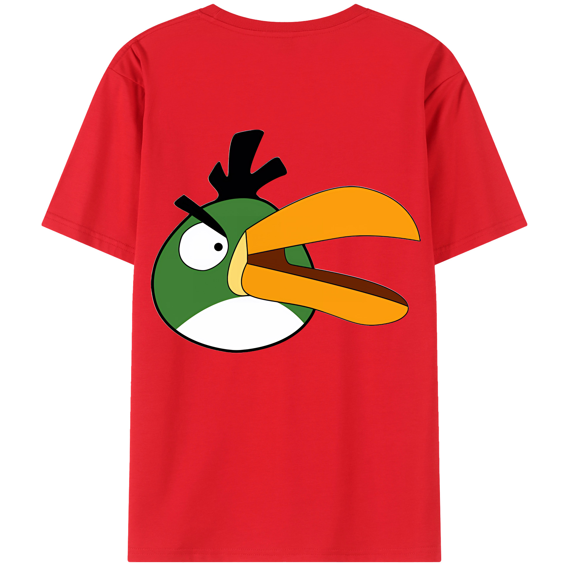 （画像用） Angry Birds アングリーバード 綿100％半袖Tシャツ（背面プリント）