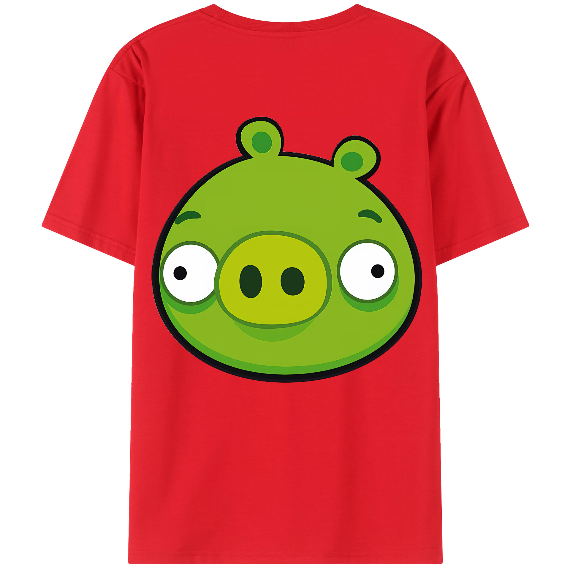 （画像用） Angry Birds アングリーバード 綿100％半袖Tシャツ（背面プリント）