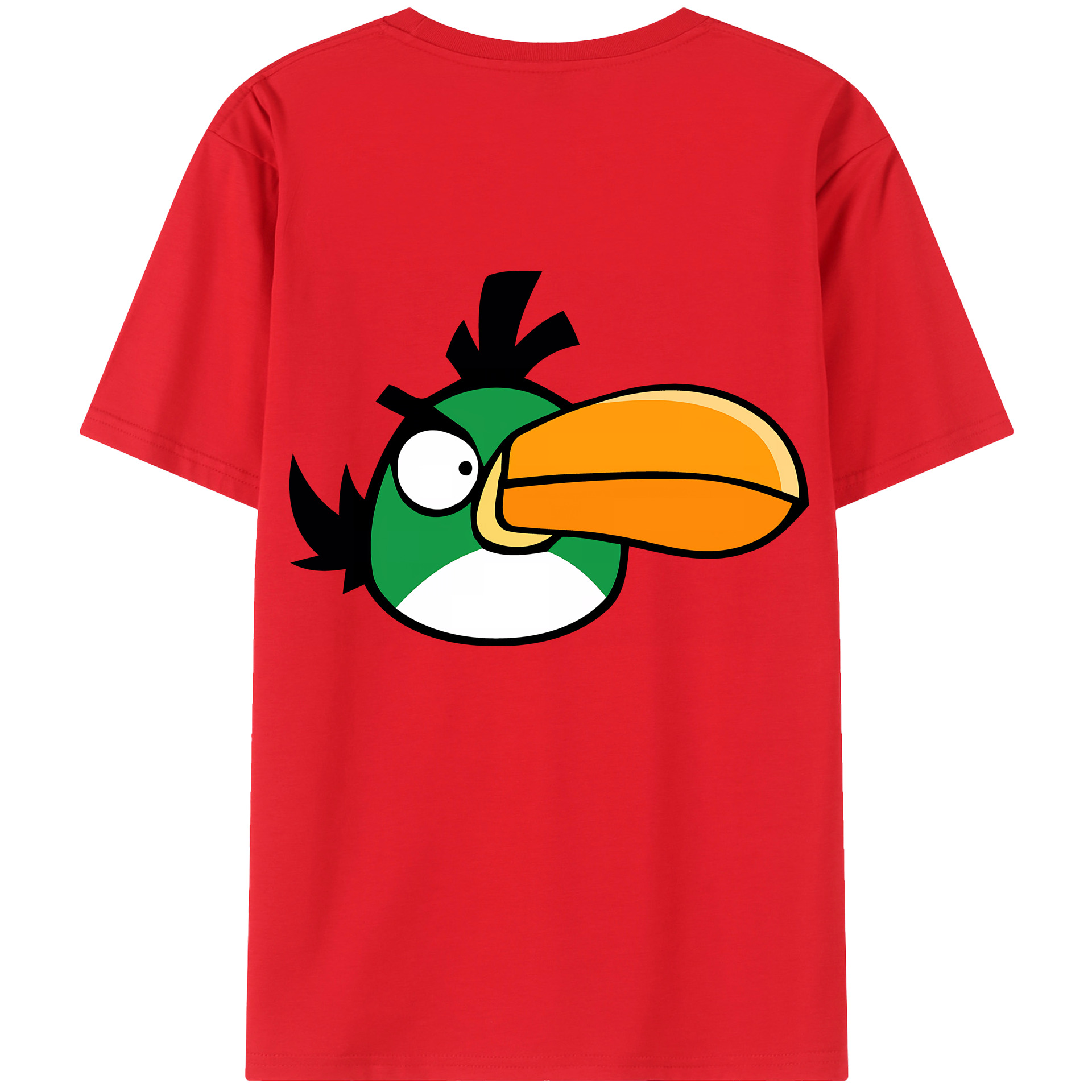 （画像用） Angry Birds アングリーバード 綿100％半袖Tシャツ（背面プリント）