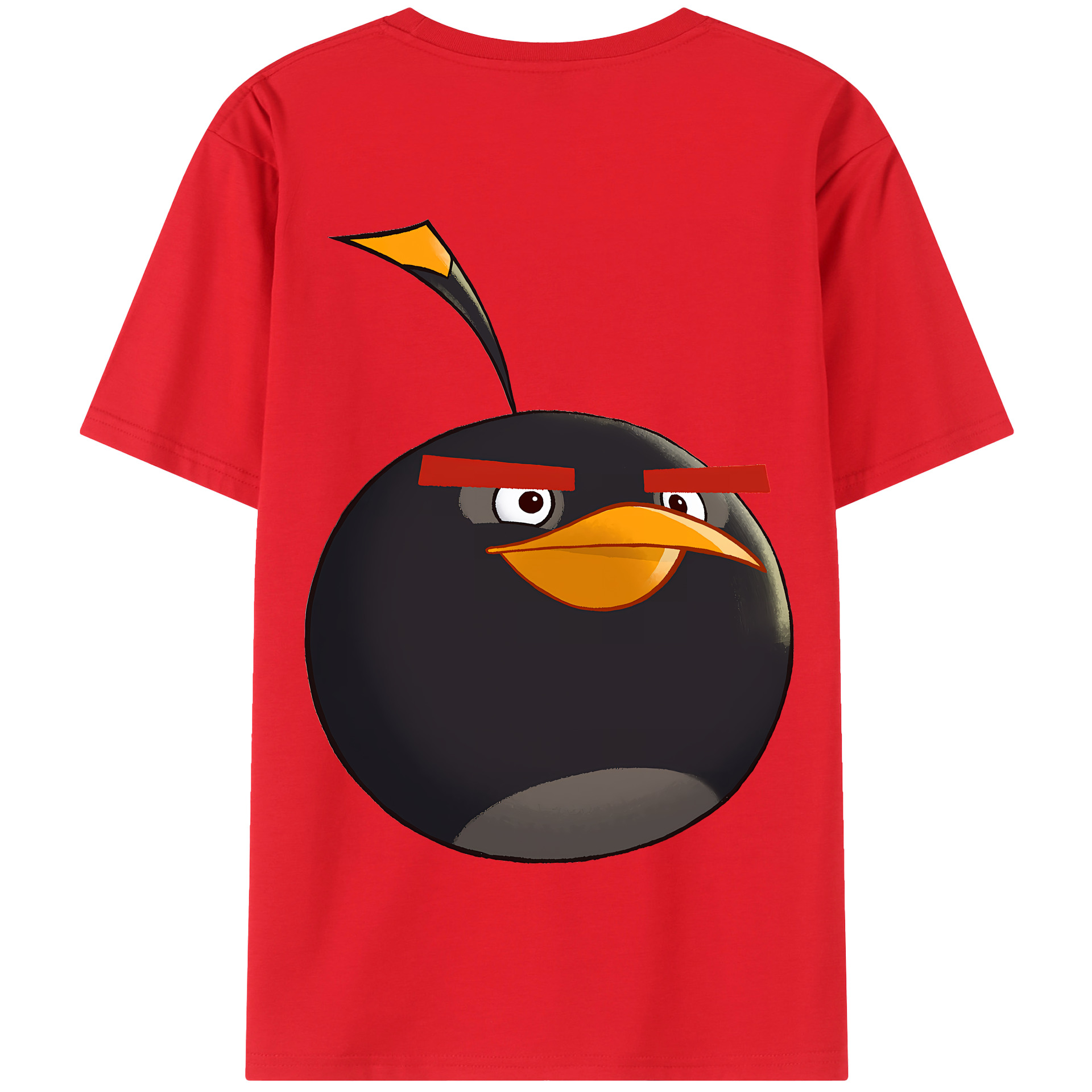 （画像用） Angry Birds アングリーバード 綿100％半袖Tシャツ（背面プリント）