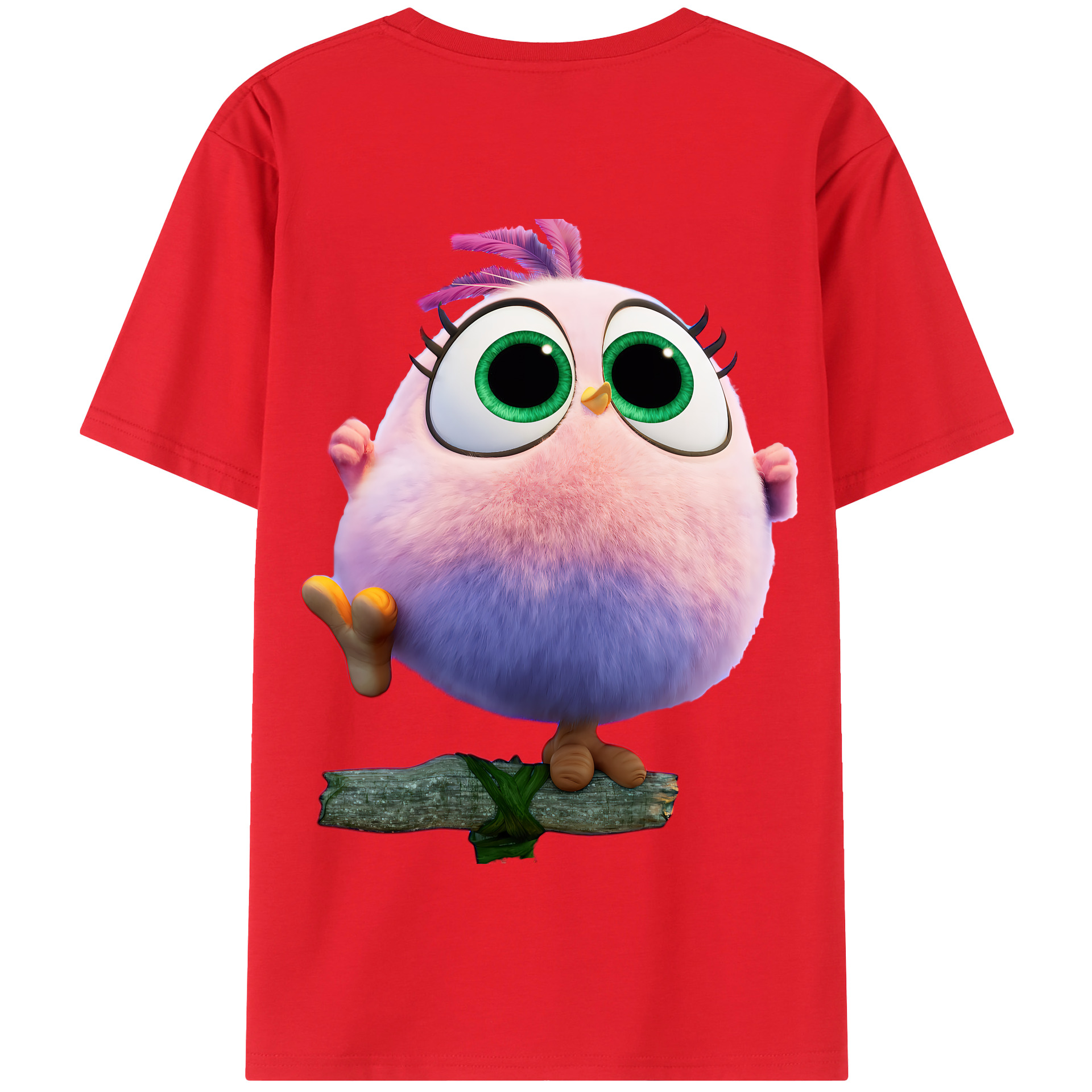 （画像用） Angry Birds アングリーバード 綿100％半袖Tシャツ（背面プリント）