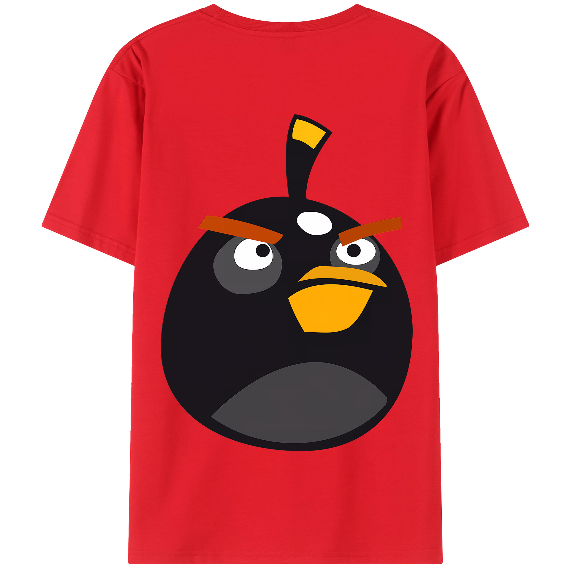 （画像用） Angry Birds アングリーバード 綿100％半袖Tシャツ（背面プリント）