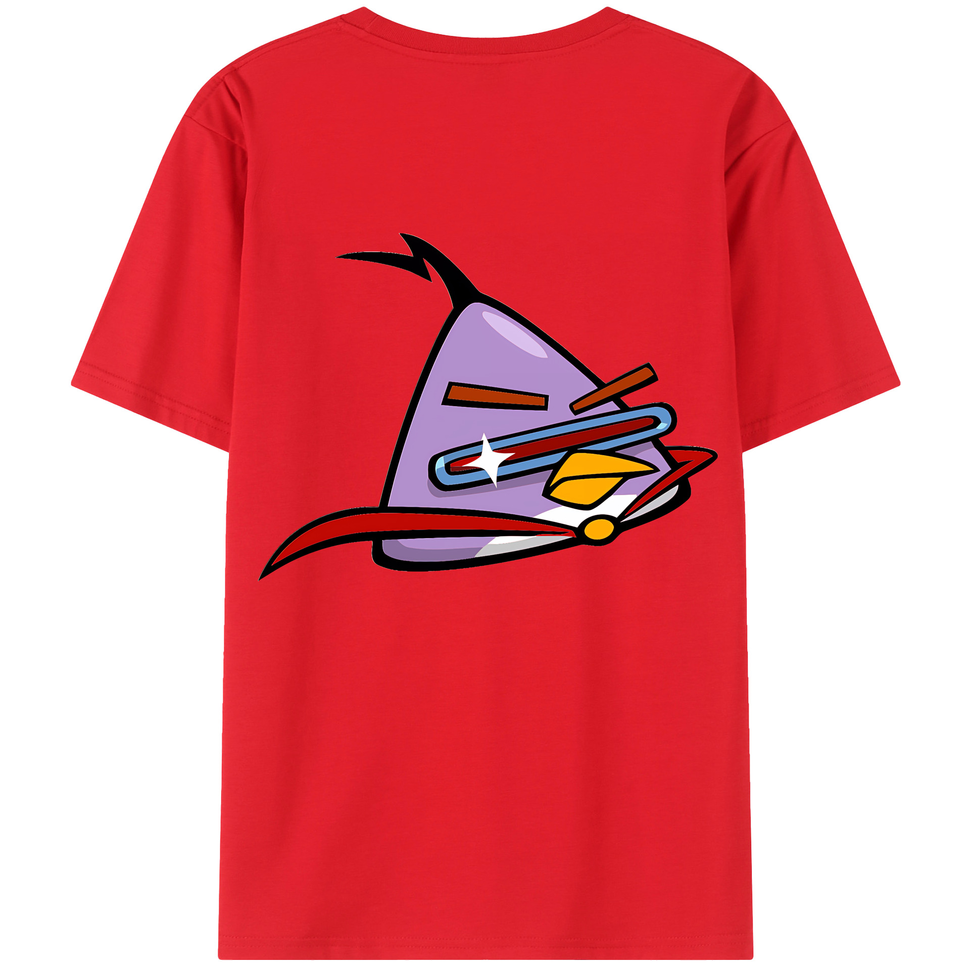 （画像用） Angry Birds アングリーバード 綿100％半袖Tシャツ（背面プリント）