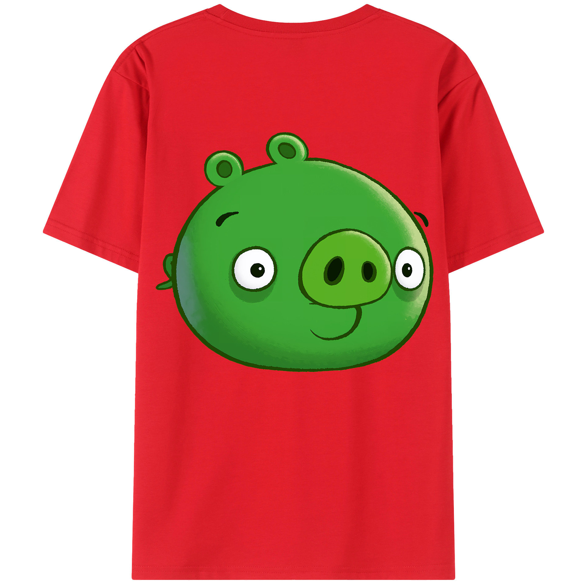（画像用） Angry Birds アングリーバード 綿100％半袖Tシャツ（背面プリント）