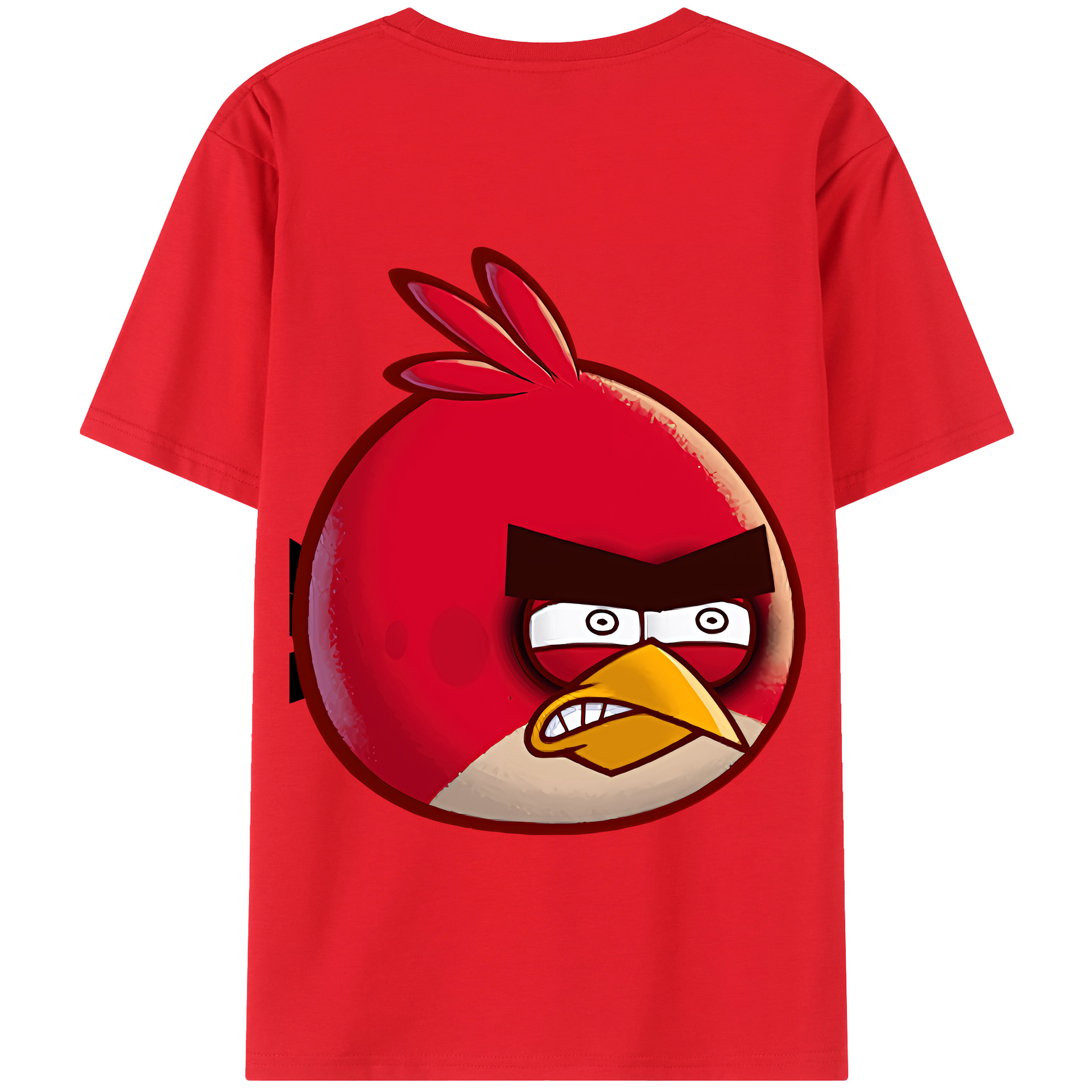 （画像用） Angry Birds アングリーバード 綿100％半袖Tシャツ（背面プリント）