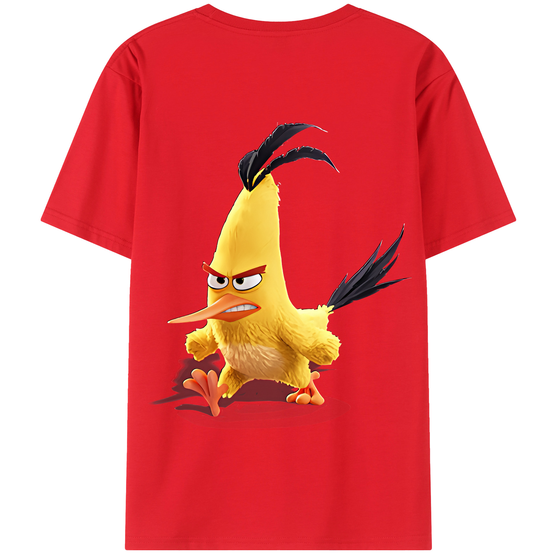（画像用） Angry Birds アングリーバード 綿100％半袖Tシャツ（背面プリント）
