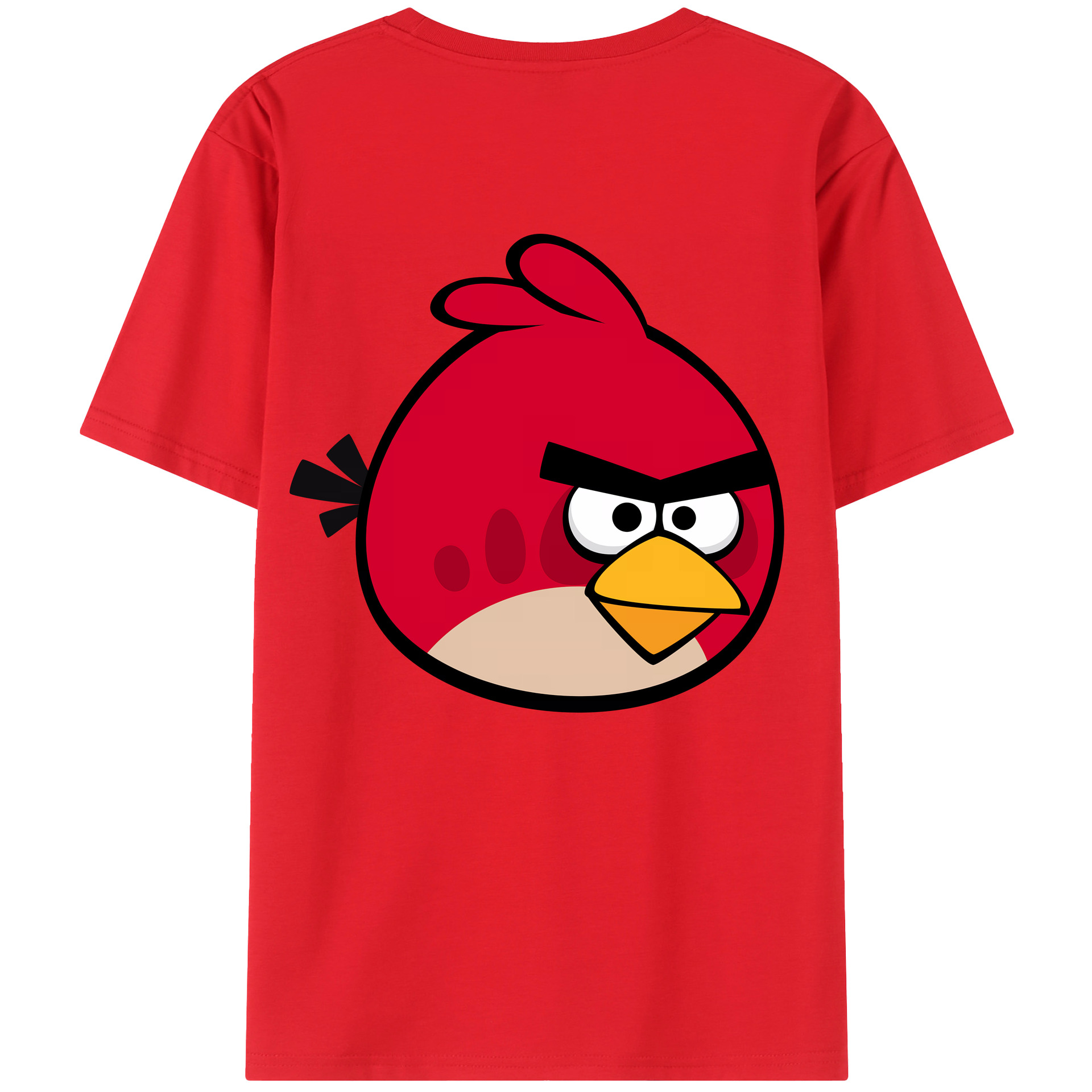 （画像用） Angry Birds アングリーバード 綿100％半袖Tシャツ（背面プリント）