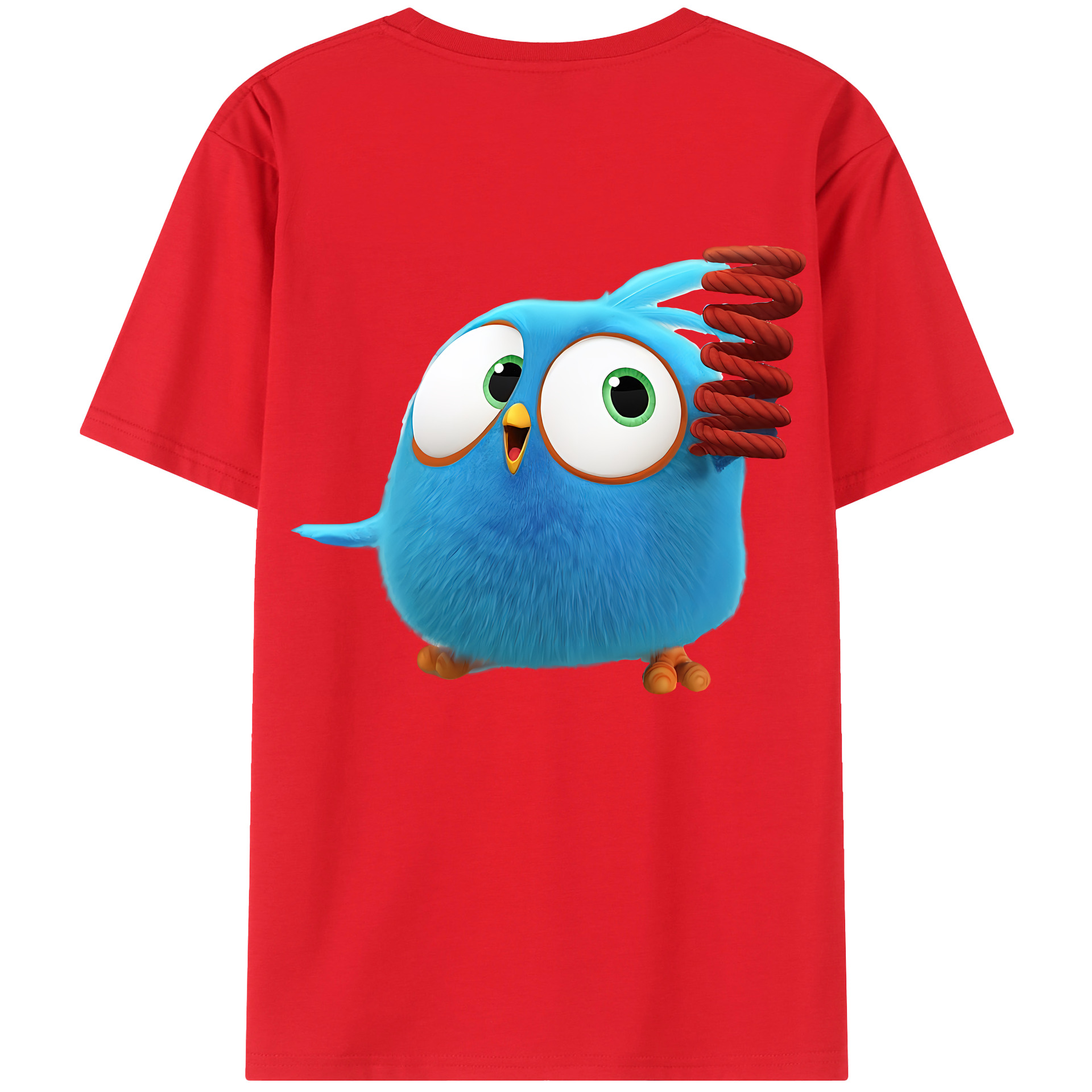 （画像用） Angry Birds アングリーバード 綿100％半袖Tシャツ（背面プリント）