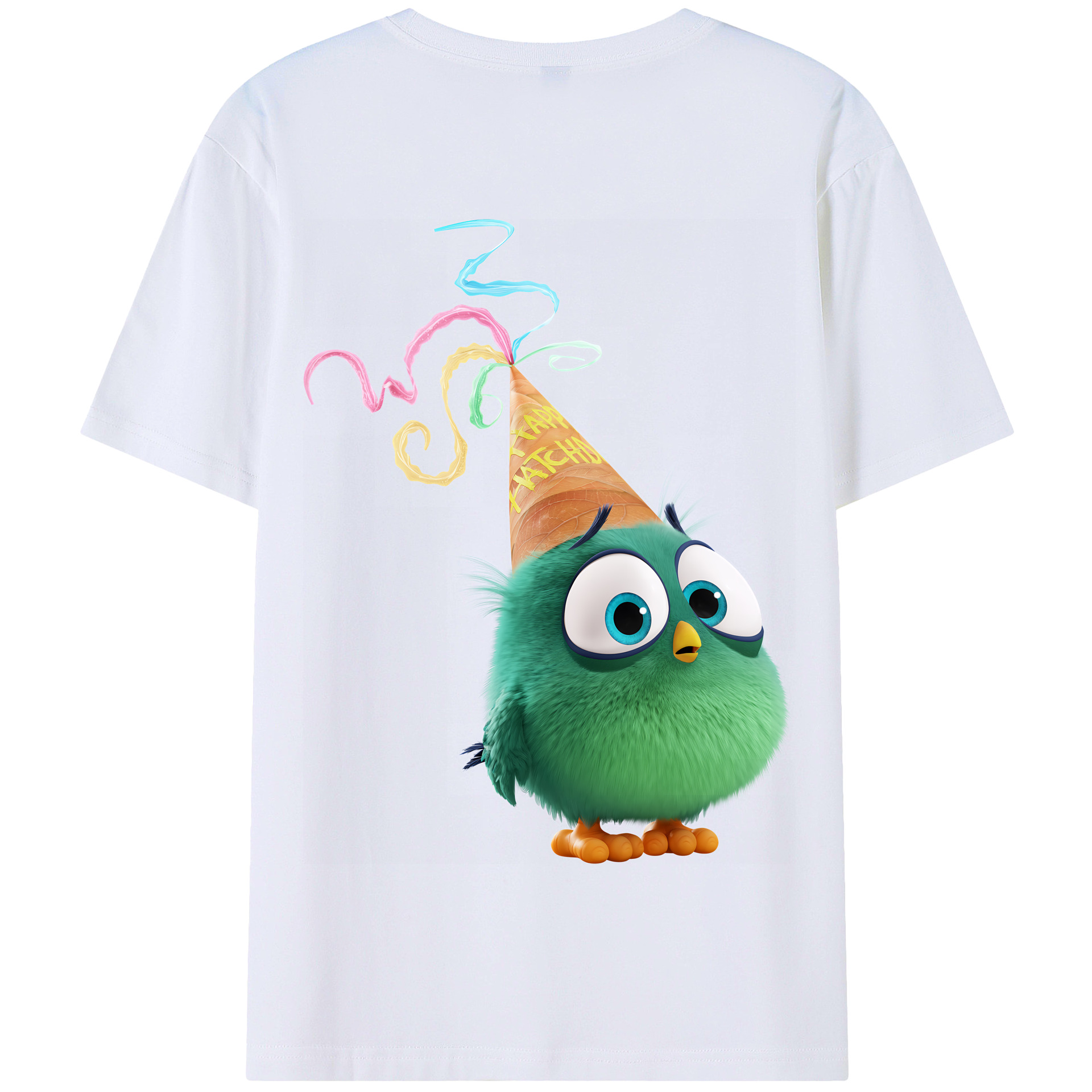 （画像用） Angry Birds アングリーバード 綿100％半袖Tシャツ（背面プリント）