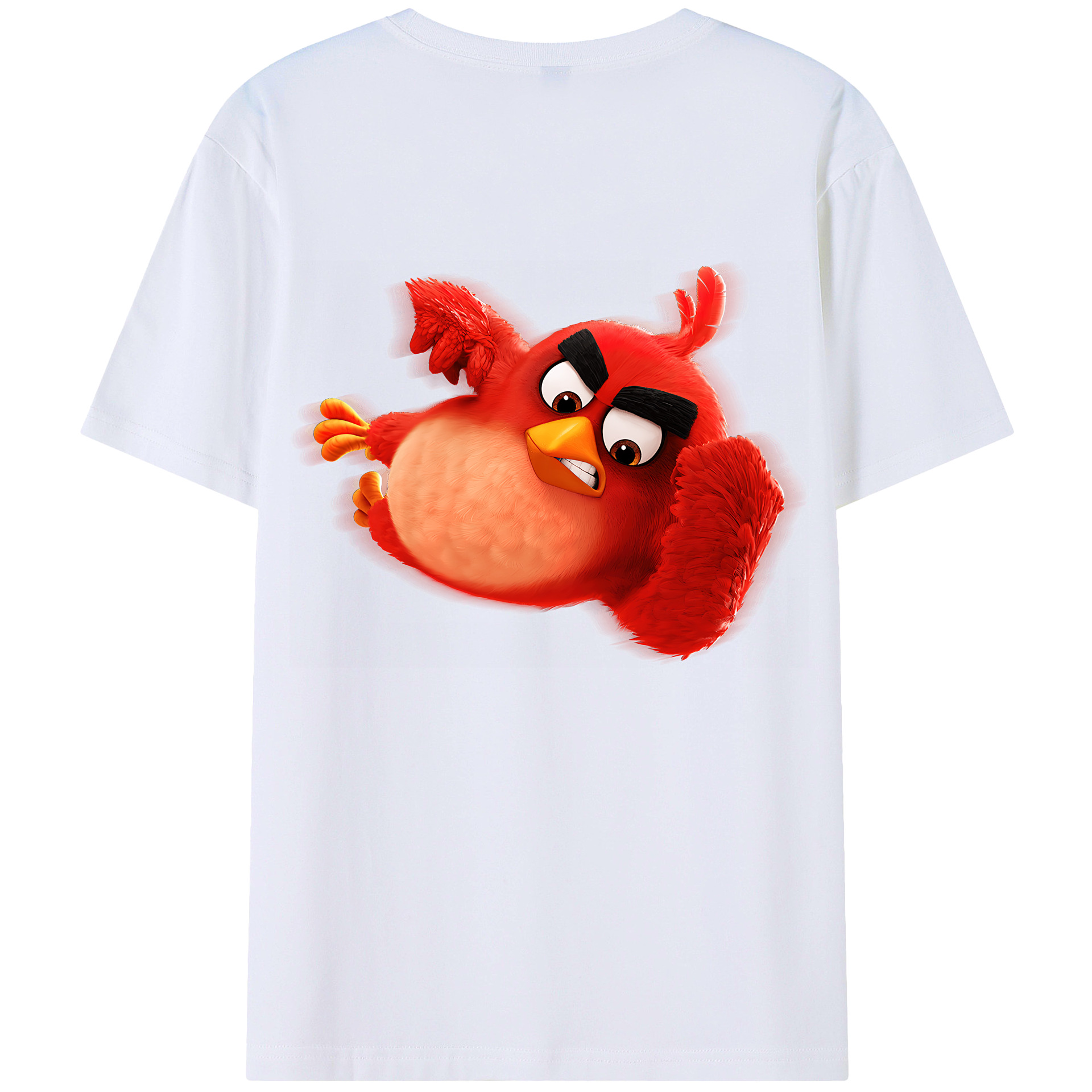 （画像用） Angry Birds アングリーバード 綿100％半袖Tシャツ（背面プリント）